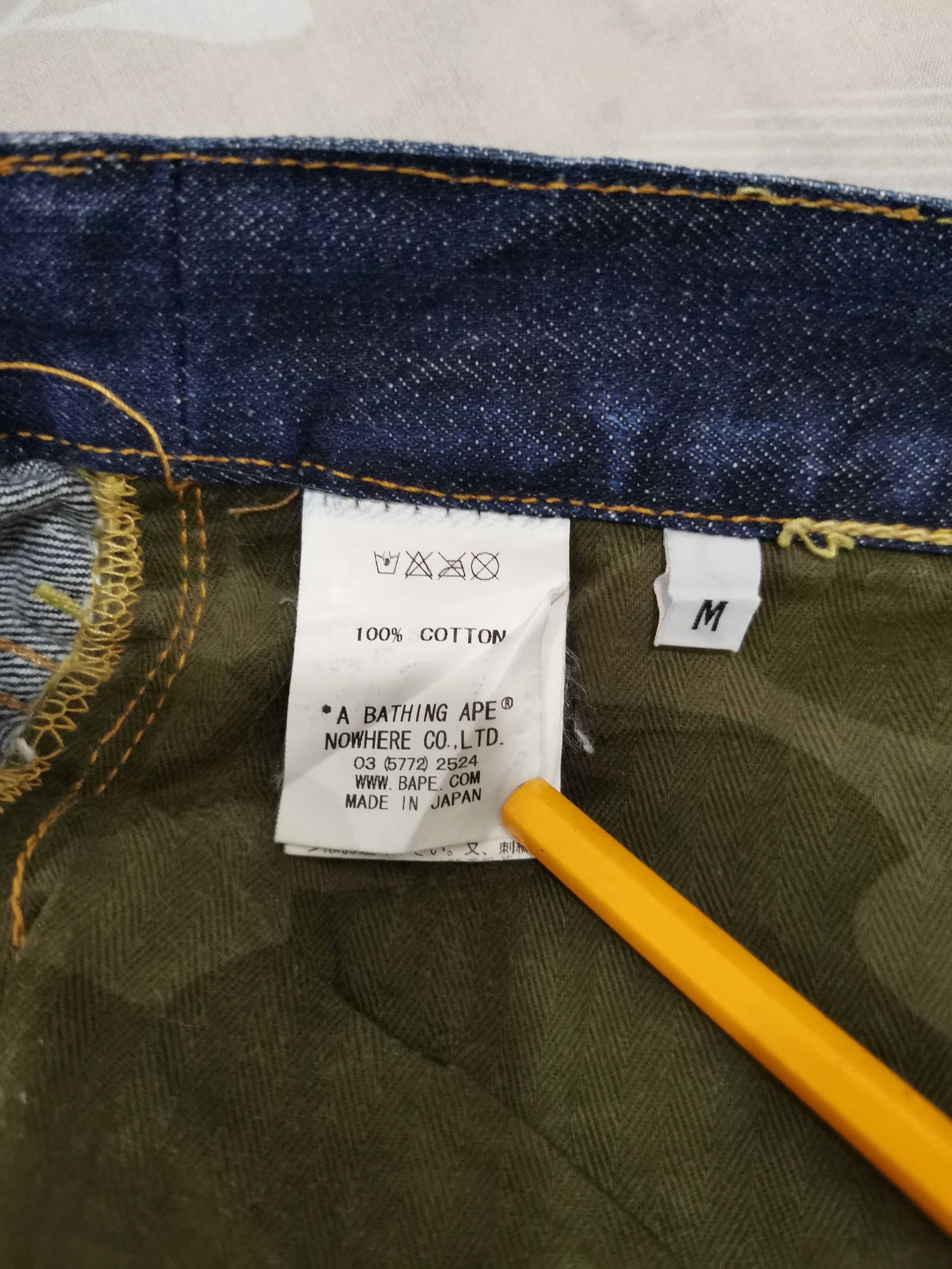 Bape Bape Star OG A Bathing Ape Denim Blue Jeans Size US 31 - 8 Thumbnail