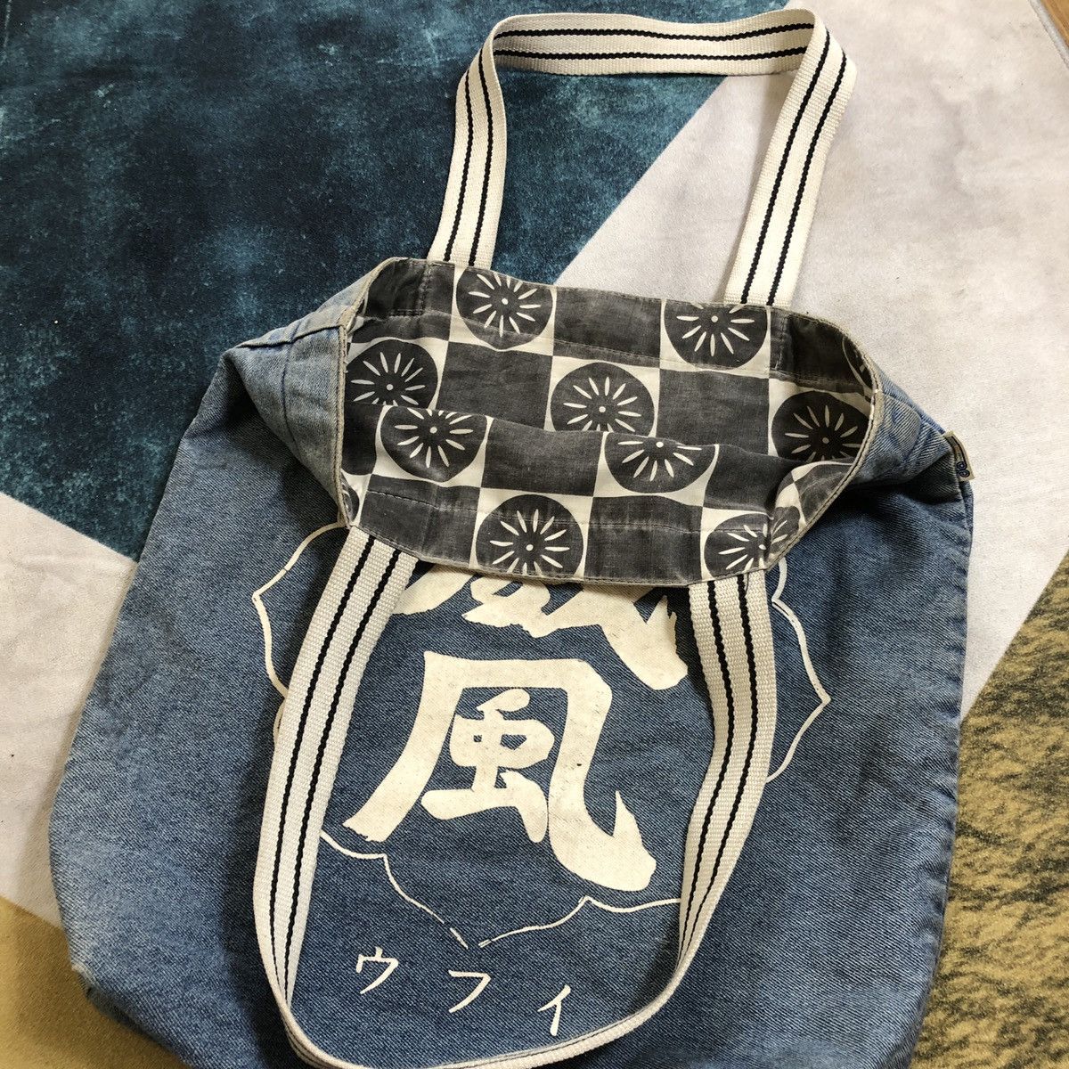 Japanese Brand × Takeo Kikuchi Takeo Kikuchi Japan Denim Reversible Tote Bag Size ONE SIZE - 9 Thumbnail