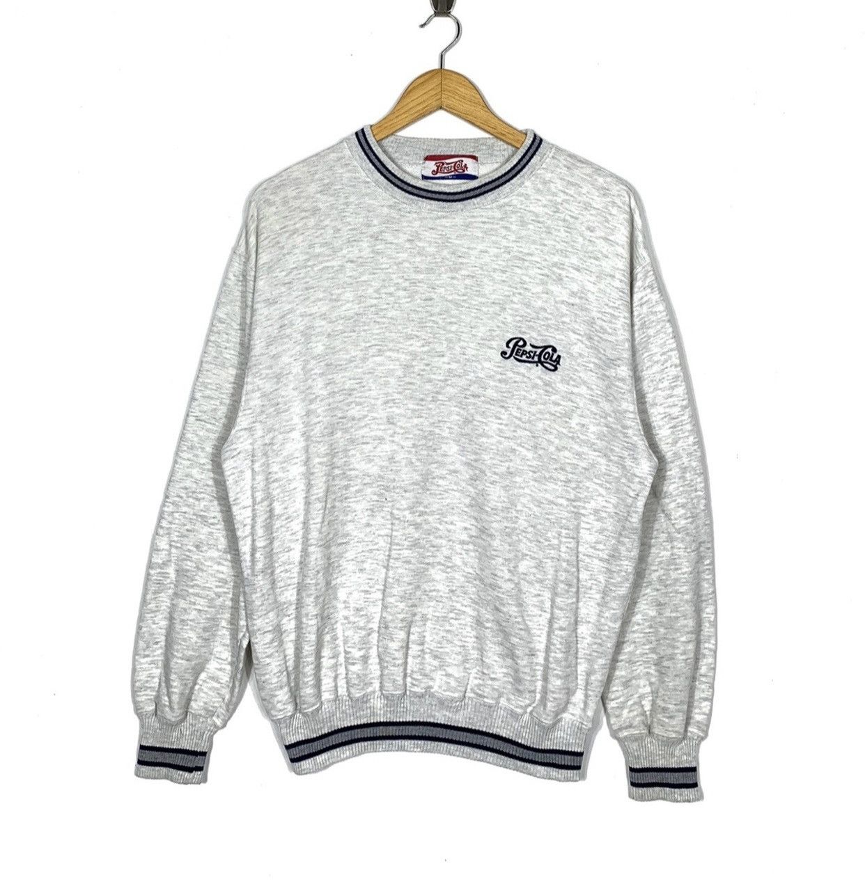 Pepsi × Vintage Rare Vintage Pepsi Cola Sweatshirt Grey Colour Size US M / EU 48-50 / 2 - 1 Thumbnail