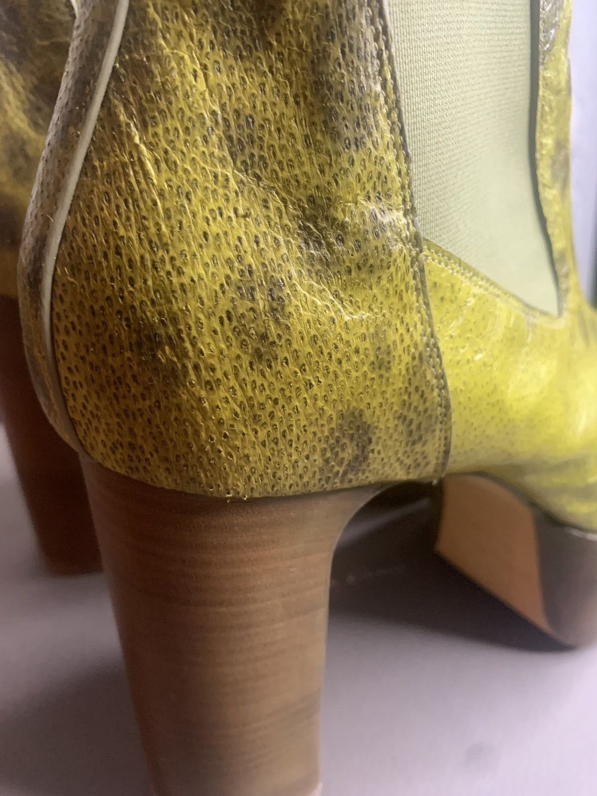 Rick Owens Rare 1–1 Wolf fish leather kiss boots Size US 8 / EU 41 - 5 Thumbnail