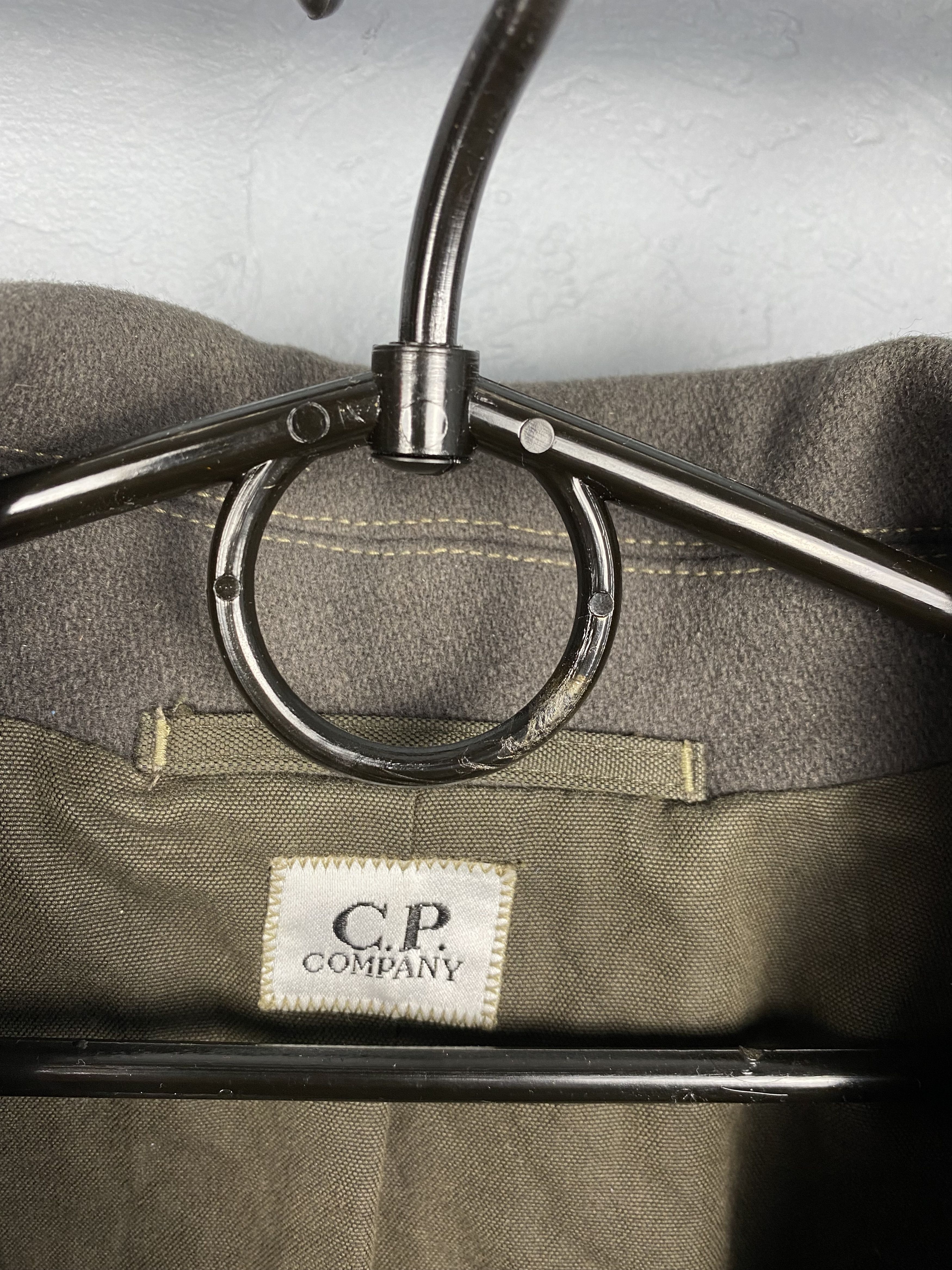 C.P. Company × Massimo Osti × Vintage C.P. Company Vintage Mens Double Breasted Wool Coat Size US L / EU 52-54 / 3 - 3 Thumbnail
