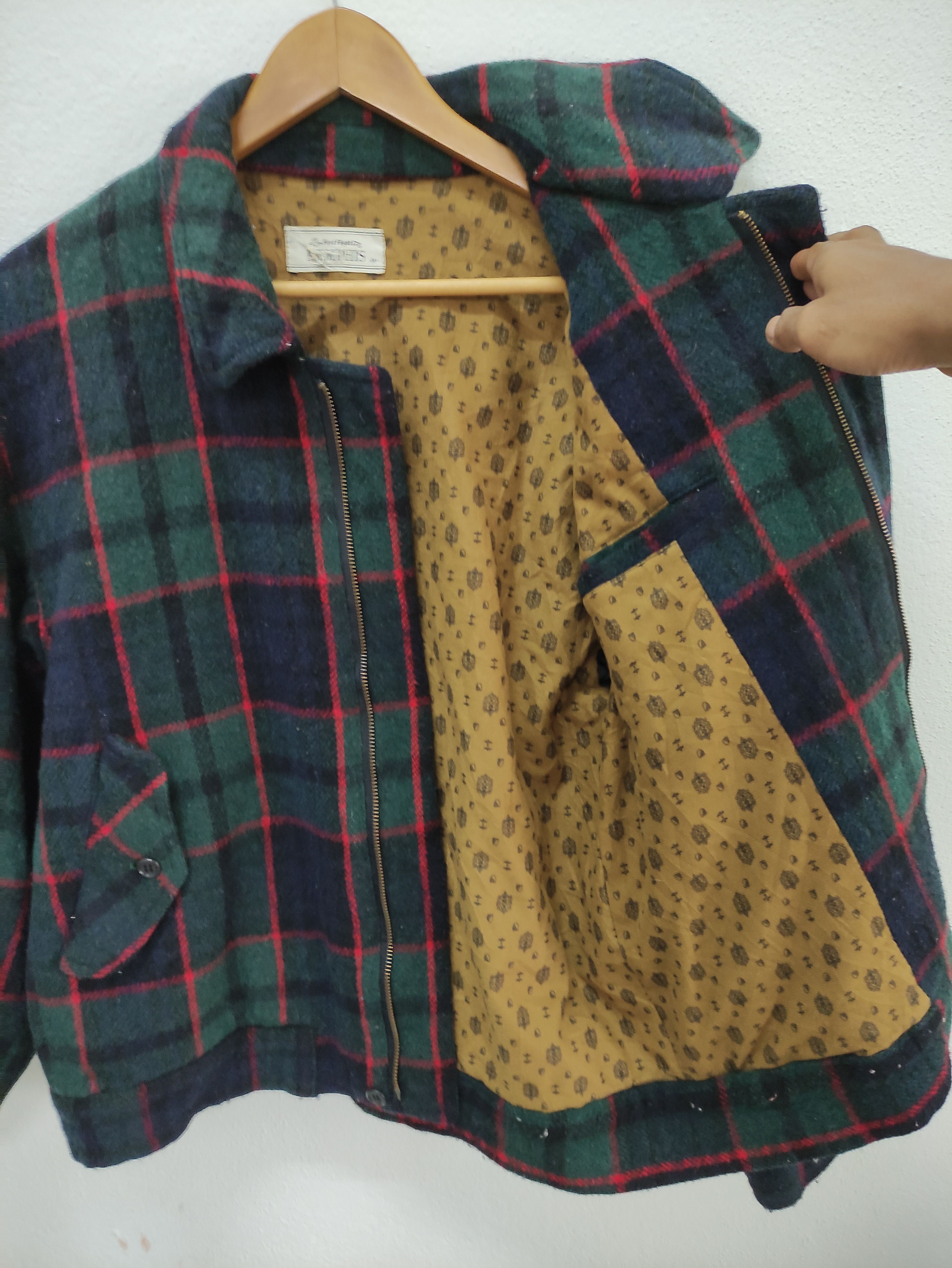 Vintage Vintage Memphis Checkered Wool Zip Up Jacket Size US M / EU 48-50 / 2 - 5 Thumbnail