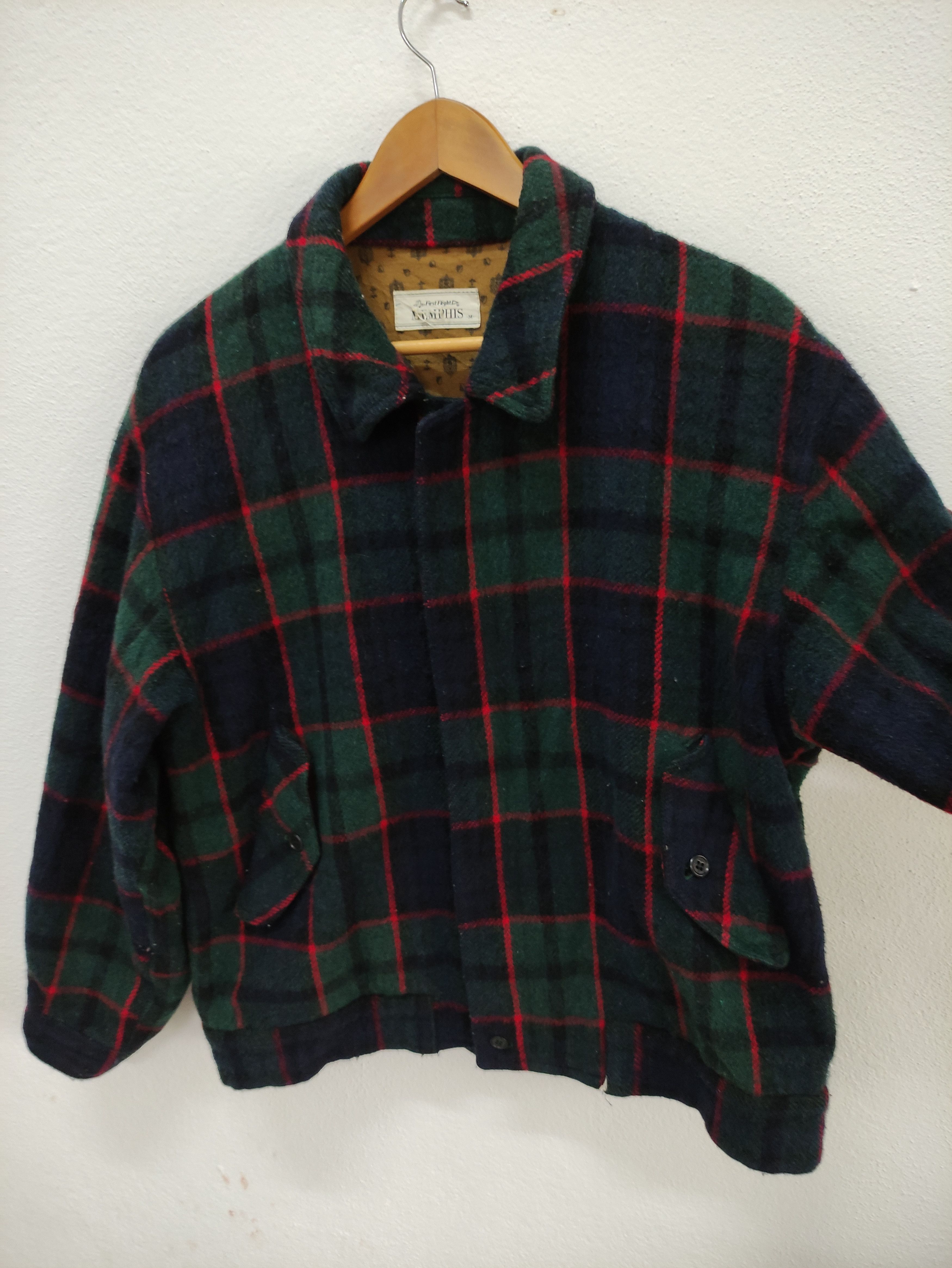 Vintage Vintage Memphis Checkered Wool Zip Up Jacket Size US M / EU 48-50 / 2 - 3 Thumbnail