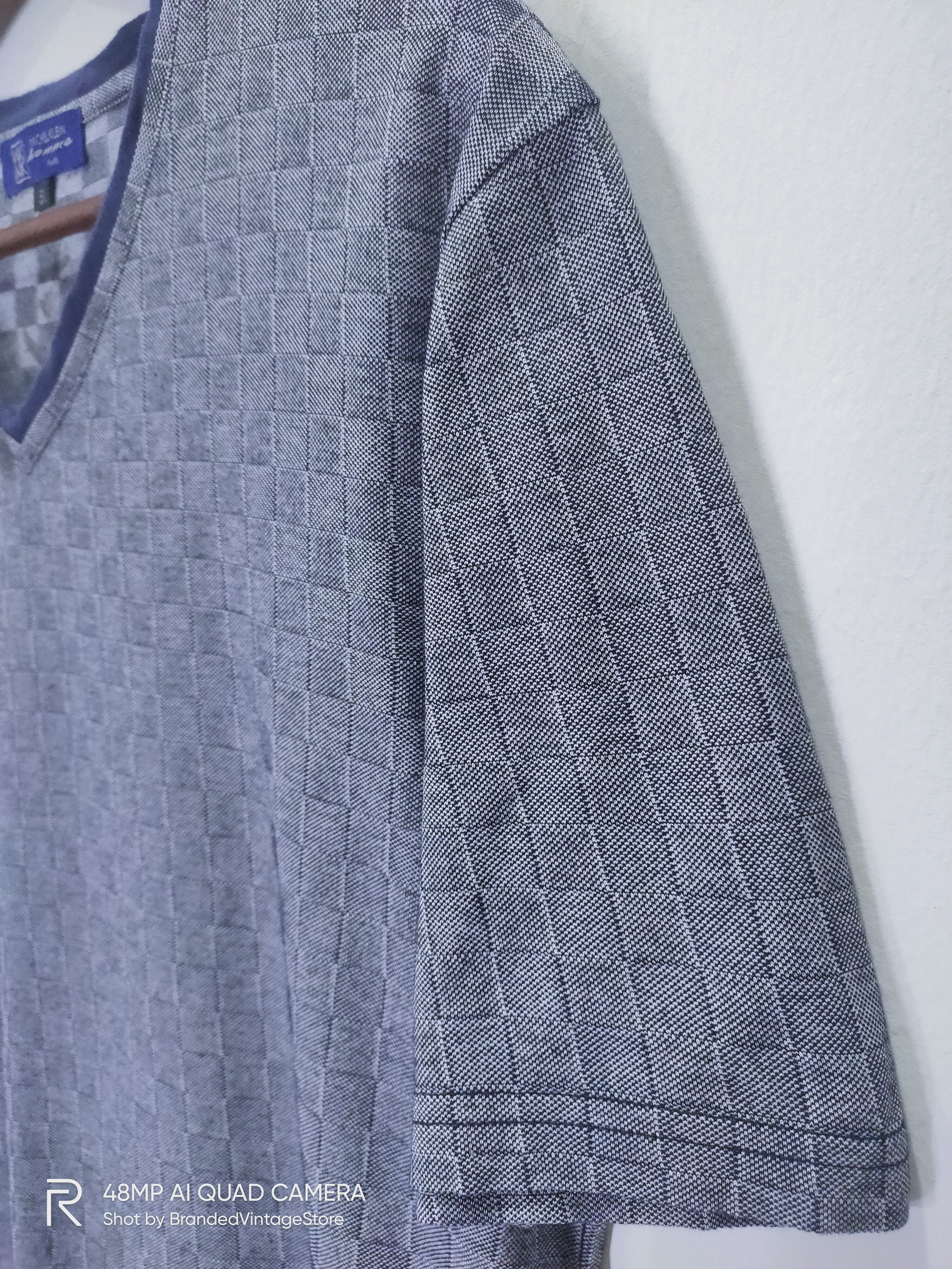 Michel Klein × Other MICHEL KLEIN Homme Paris Squared Brick Block Checkered Tee Size M / US 6-8 / IT 42-44 - 2 Thumbnail