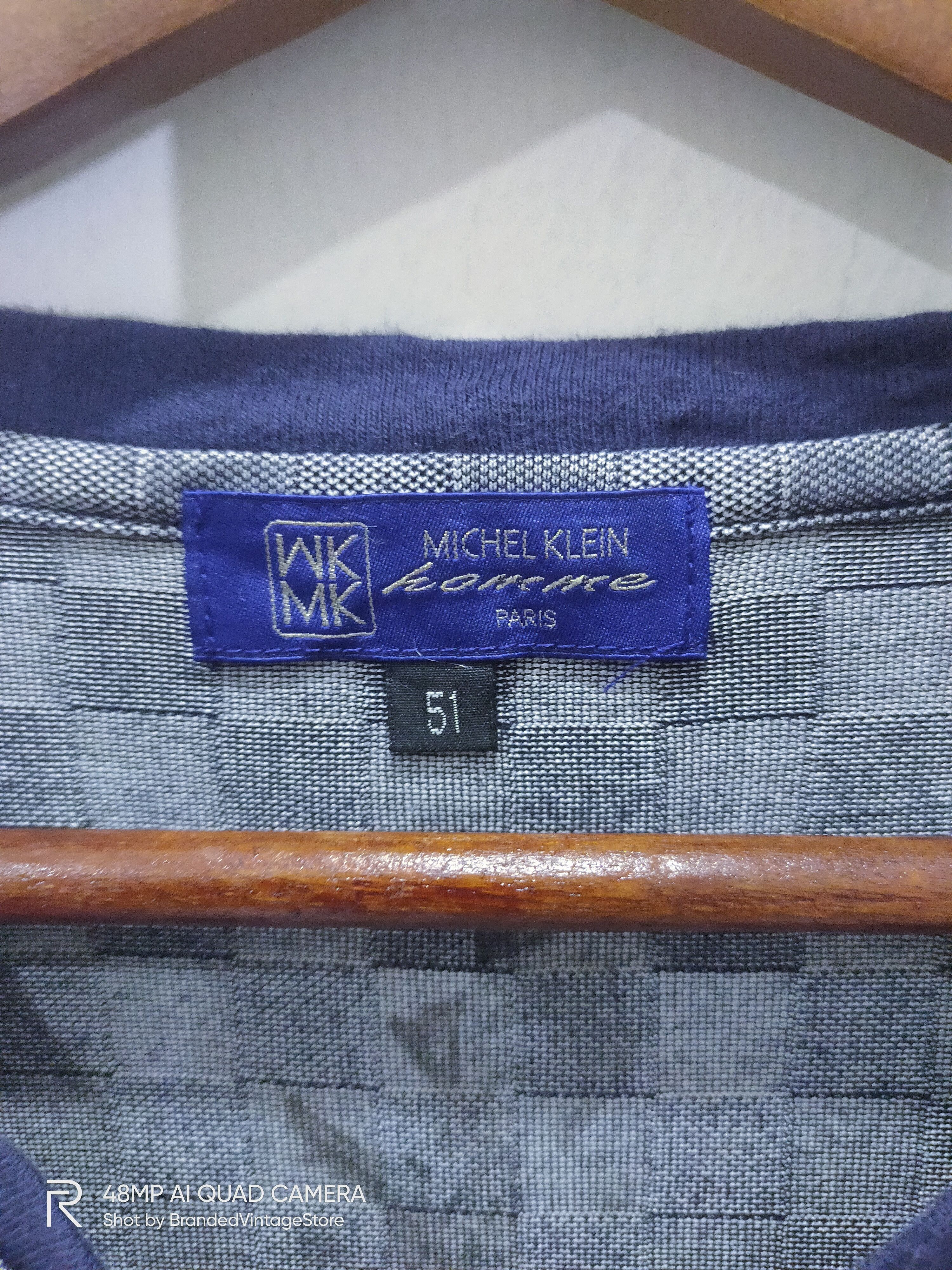 Michel Klein × Other MICHEL KLEIN Homme Paris Squared Brick Block Checkered Tee Size M / US 6-8 / IT 42-44 - 7 Thumbnail