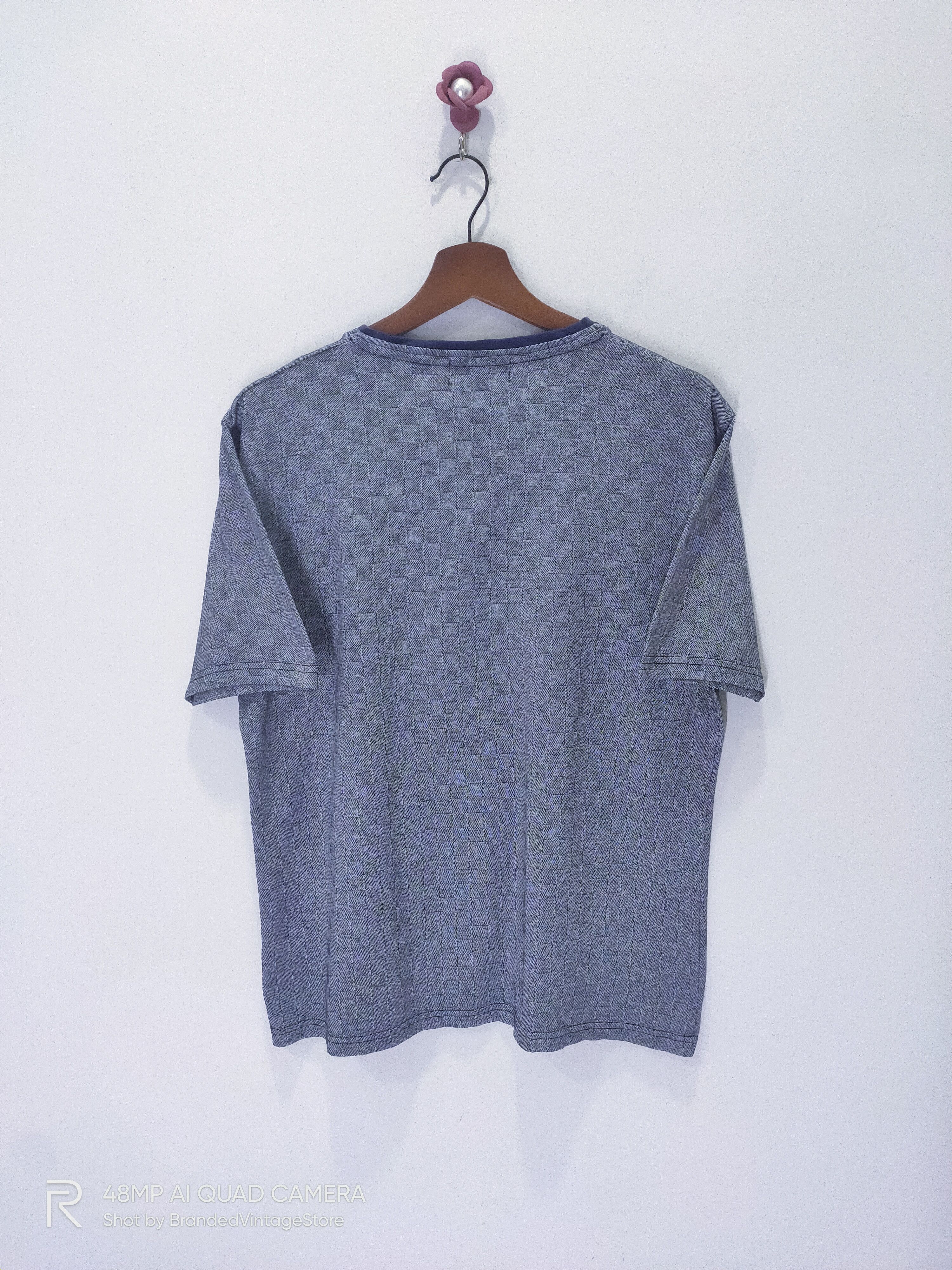 Michel Klein × Other MICHEL KLEIN Homme Paris Squared Brick Block Checkered Tee Size M / US 6-8 / IT 42-44 - 3 Thumbnail