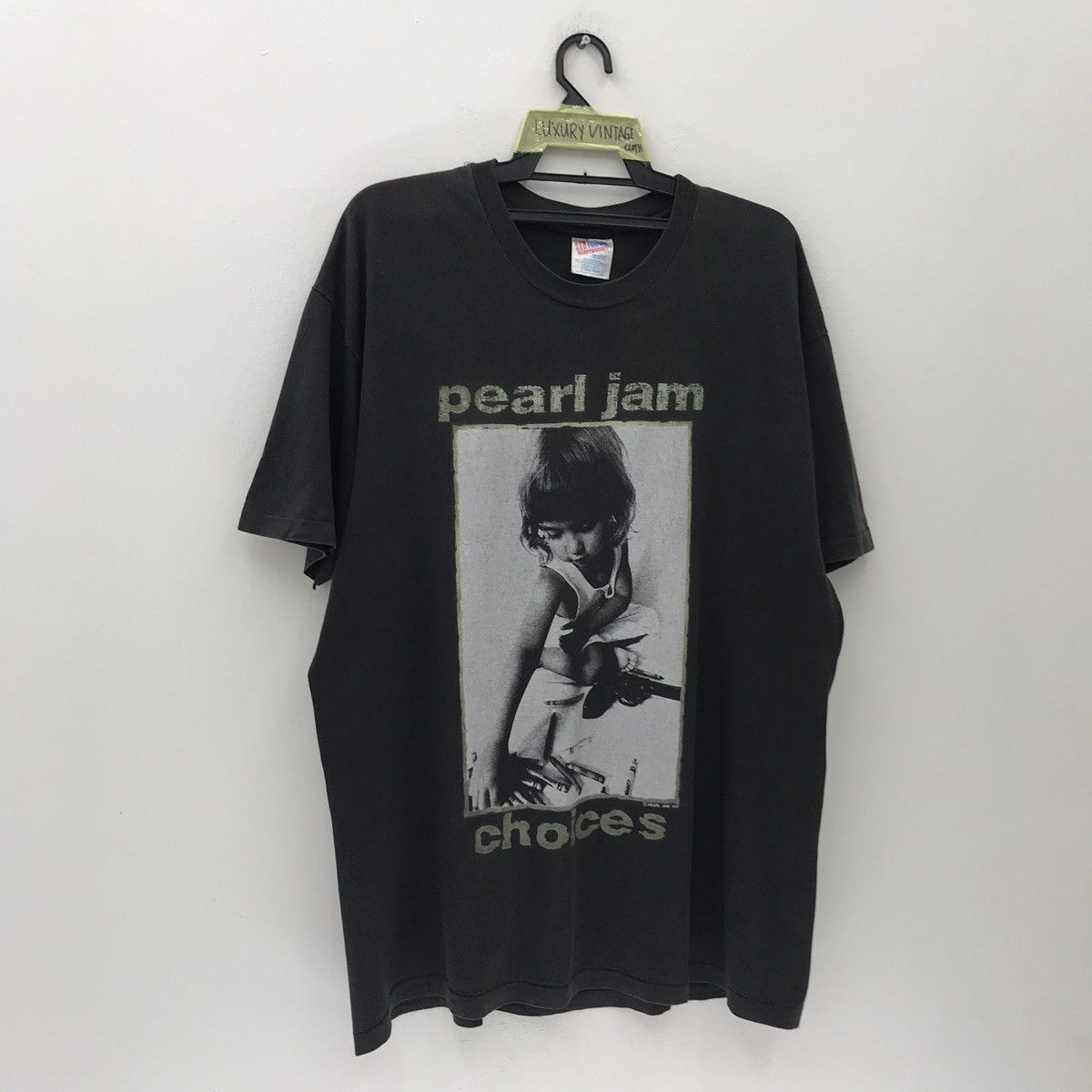 Band Tees Pearl Jam Choices Vintage 90s Shirt Kids Prefer Crayons Gun Size US XL / EU 56 / 4 - 7 Thumbnail