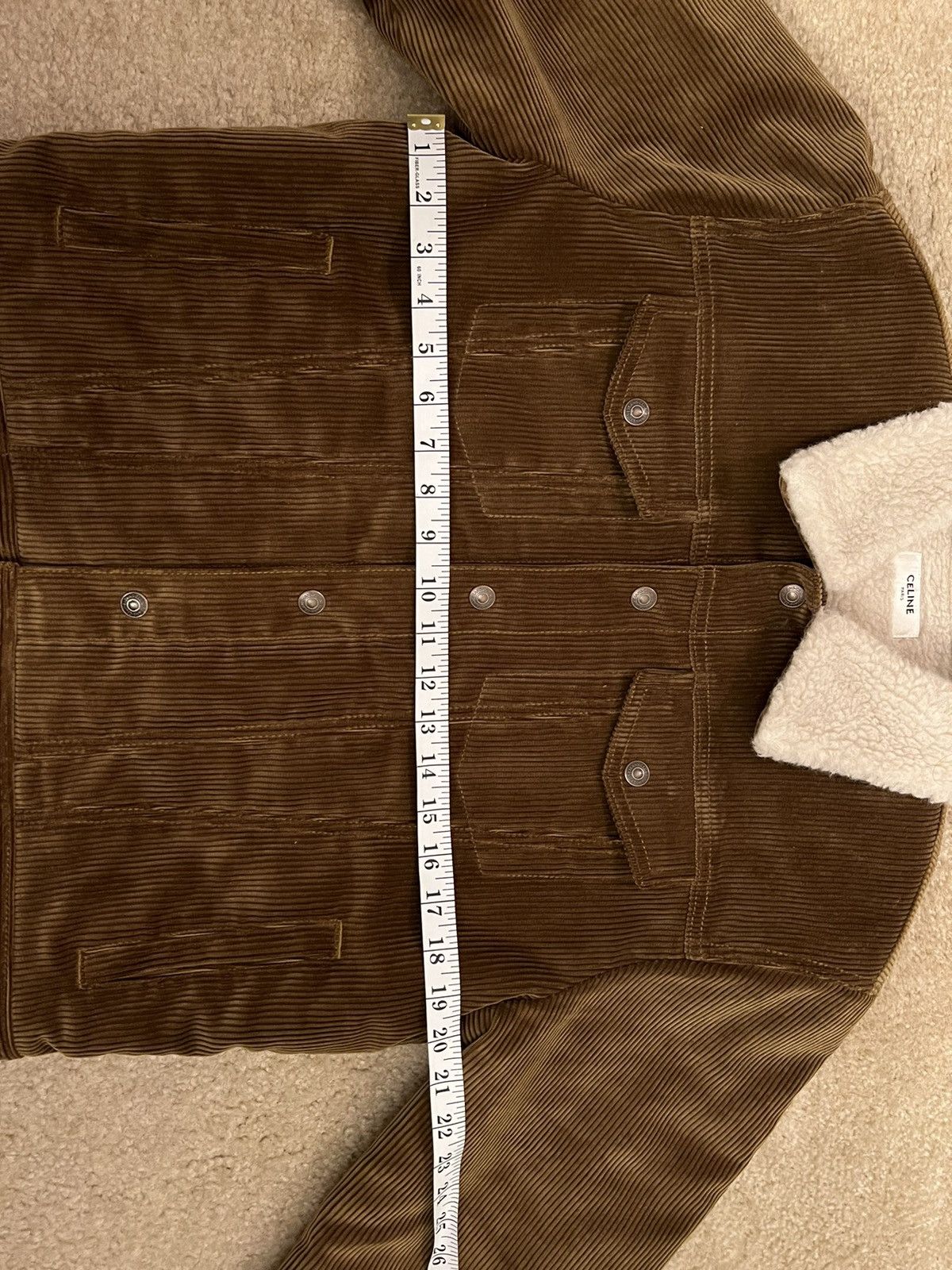 Celine Classic Tan Trucker Jacket in Corduroy Size US M / EU 48-50 / 2 - 5 Thumbnail