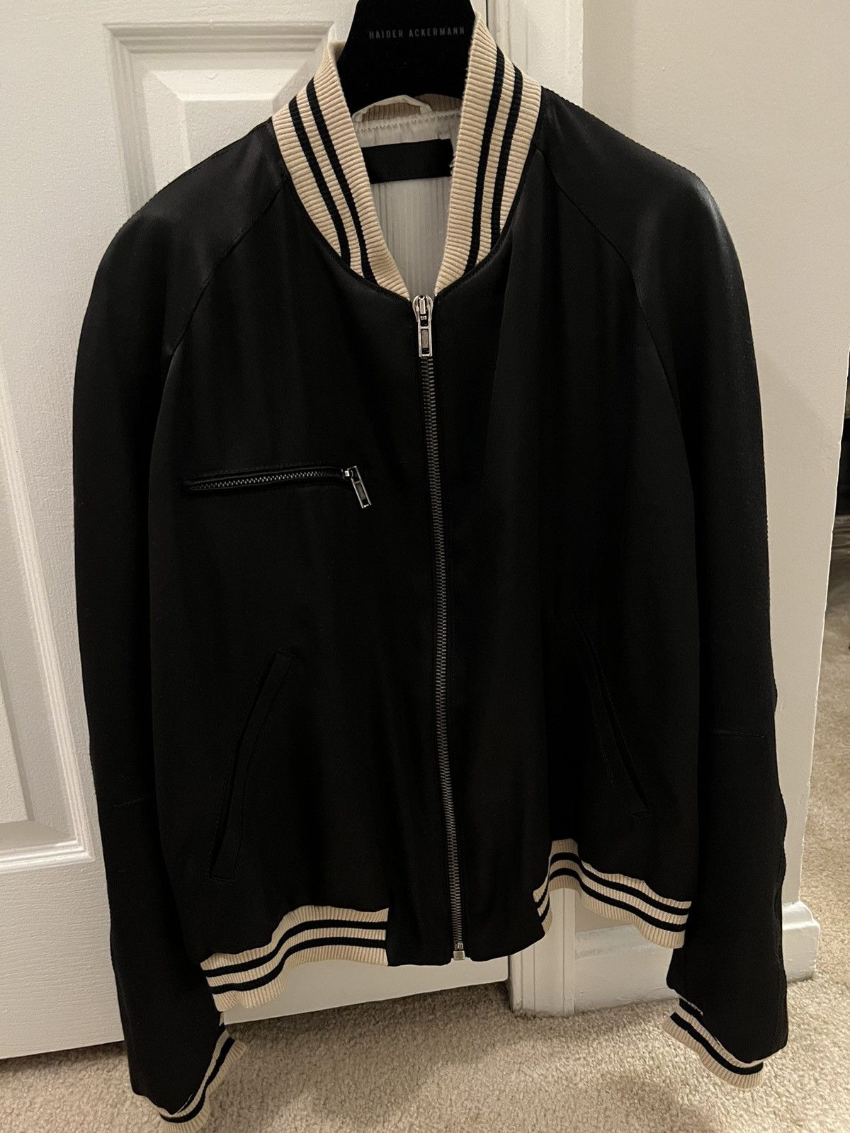 Haider Ackermann 2015 Black Satin Bomber Size US M / EU 48-50 / 2 - 1 Thumbnail