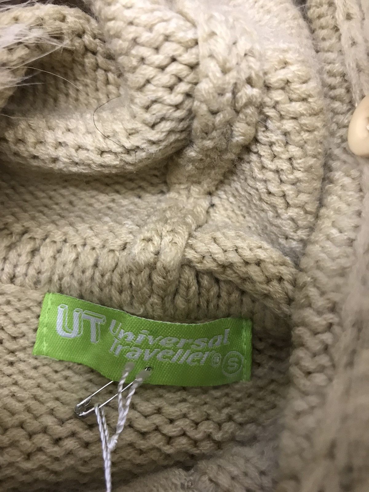 Japanese Brand Universal traveller knitwear sweatshirt with fur hoodie Size S / US 4 / IT 40 - 5 Thumbnail