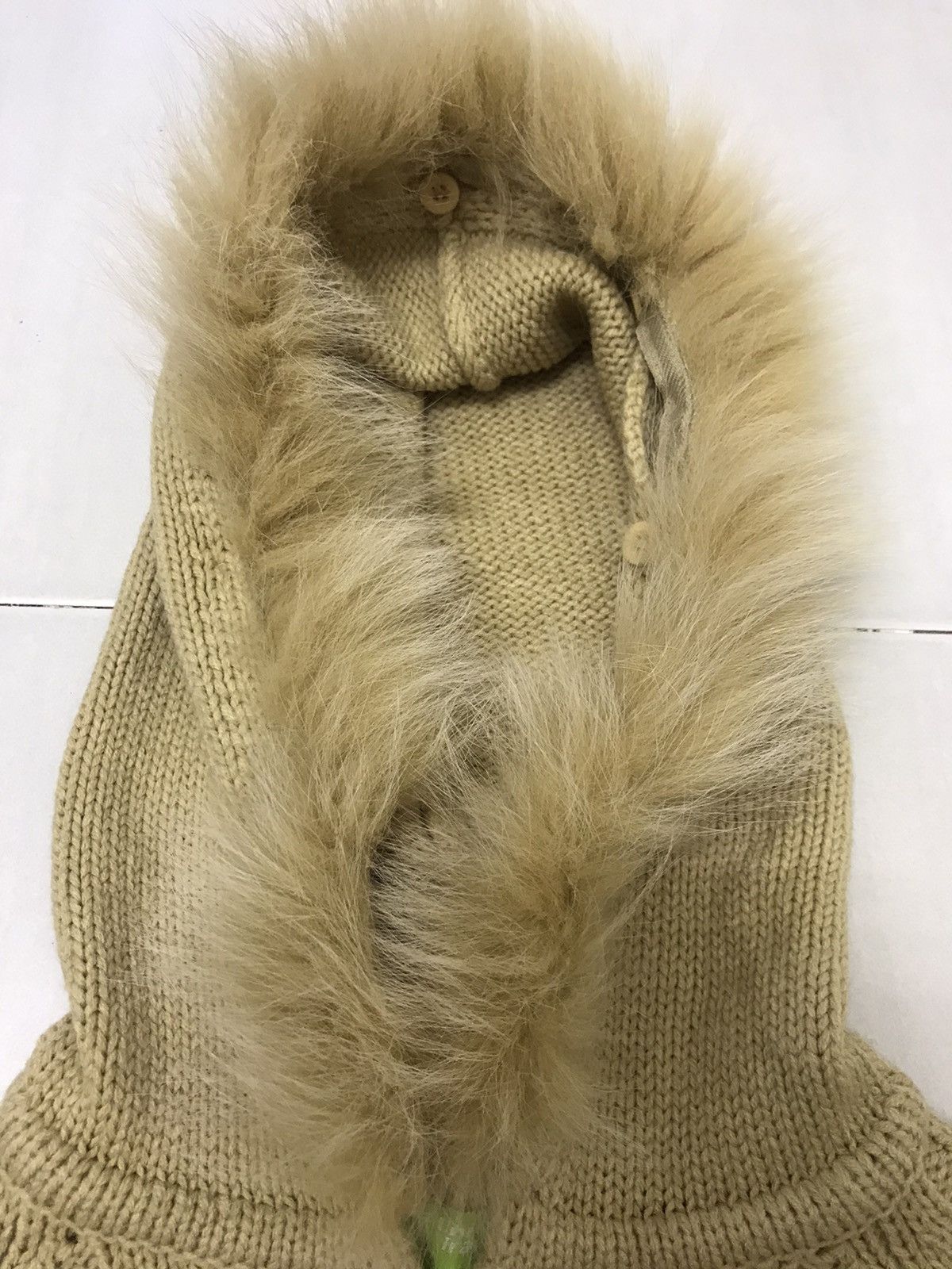 Japanese Brand Universal traveller knitwear sweatshirt with fur hoodie Size S / US 4 / IT 40 - 6 Thumbnail