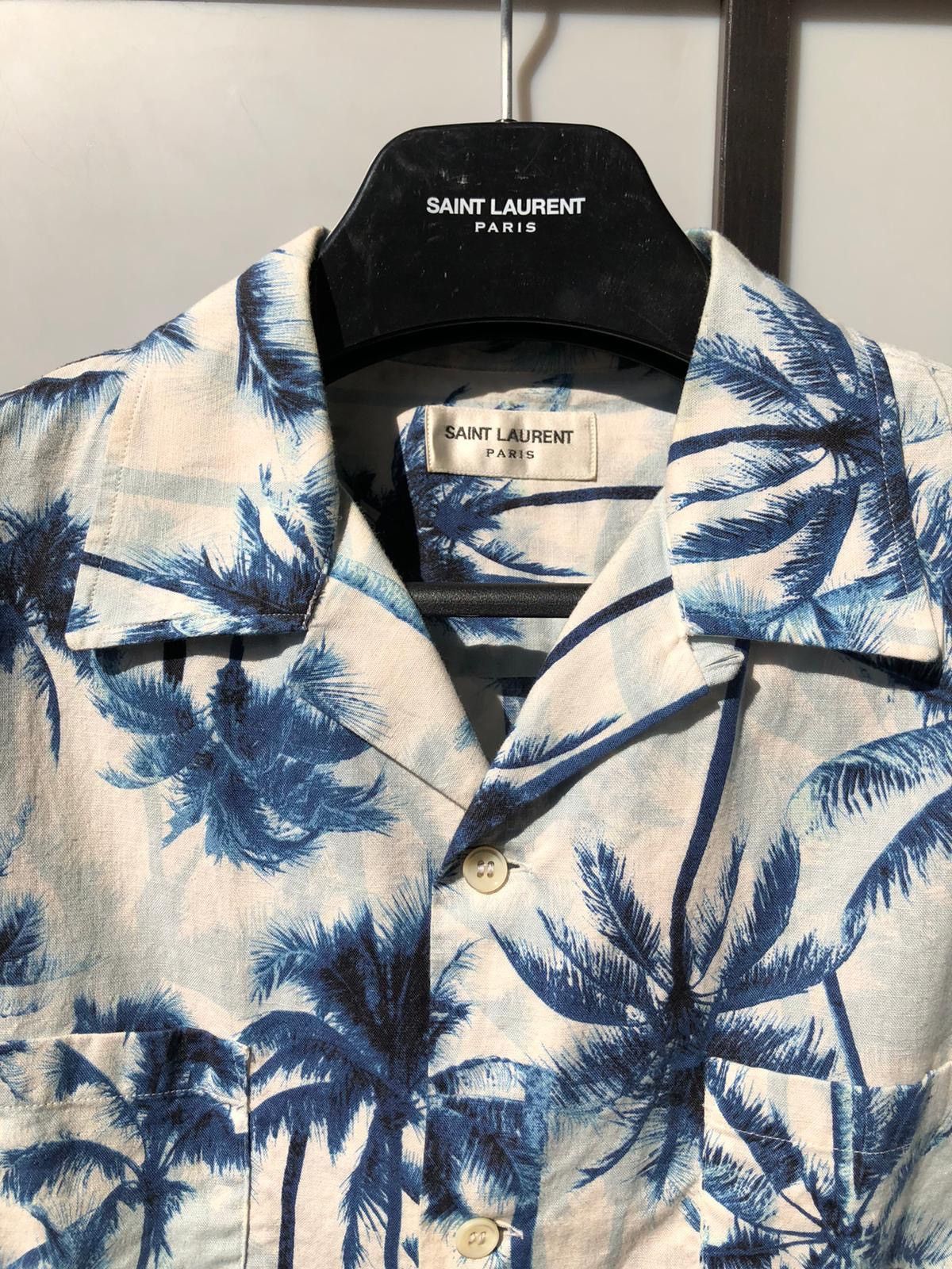 Saint Laurent Paris SS16 Palm Tree Hawaiian shirt 40 | Grailed