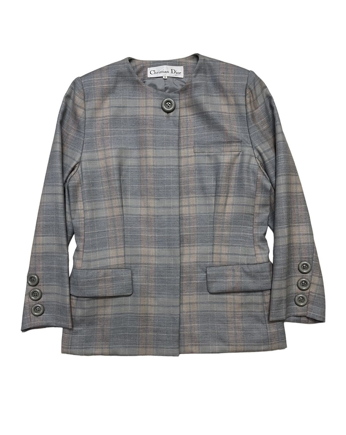 Christian Dior Monsieur Dior Checkered Coat Size M / US 6-8 / IT 42-44 - 1 Thumbnail