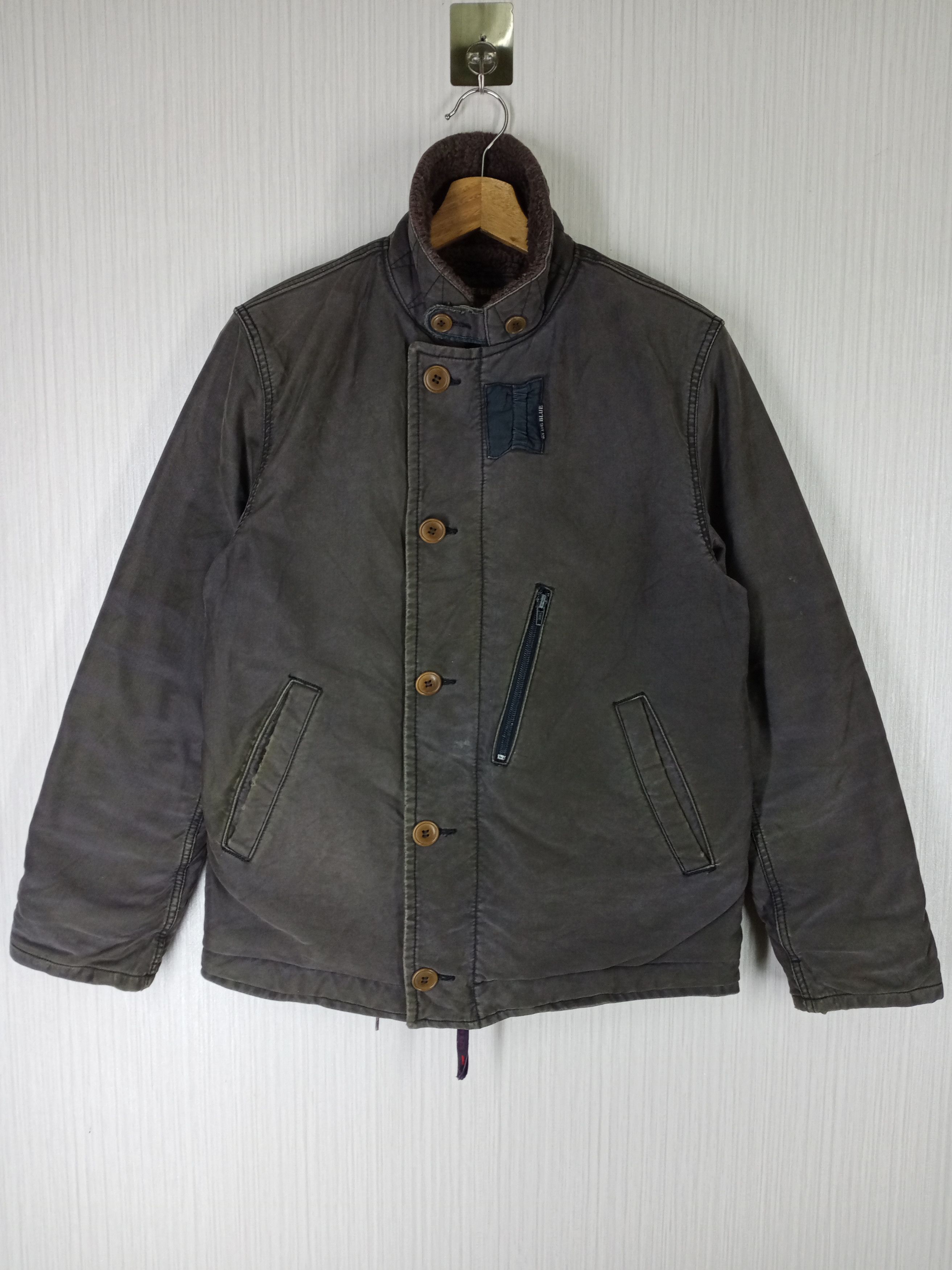 image of Blue Blue Japan Sherling Jacket in No Colour, Men's (Size Medium)