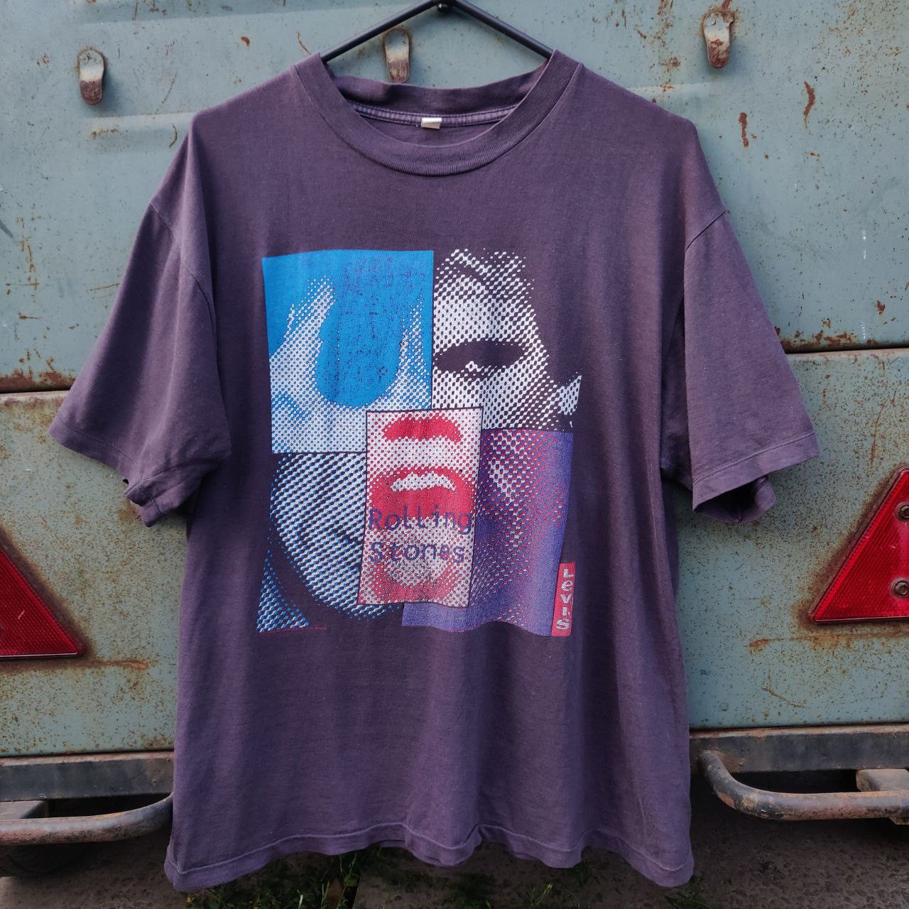 Levi's Rare 1990 Rolling Stones x Levi`s x Andy Warhol Vintage Tее Size US L / EU 52-54 / 3 - 1 Thumbnail