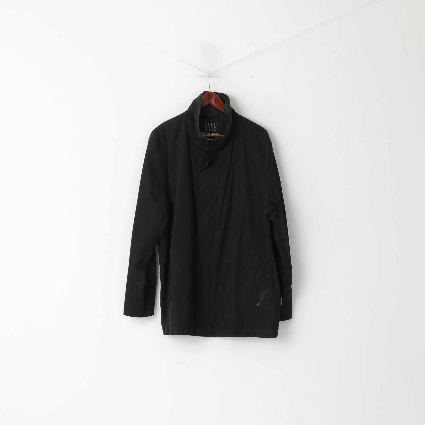 Vintage Bush Men 46 XL Jacket Black Sympatex Technlogy Top 3116 Size US XL / EU 56 / 4 - 1 Thumbnail