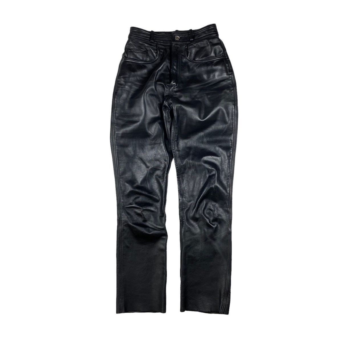 Genuine Leather 90’s Vintage IXS Leather Pants Motorcycle Streetwear Racing Size US 28 / EU 44 - 2 Thumbnail
