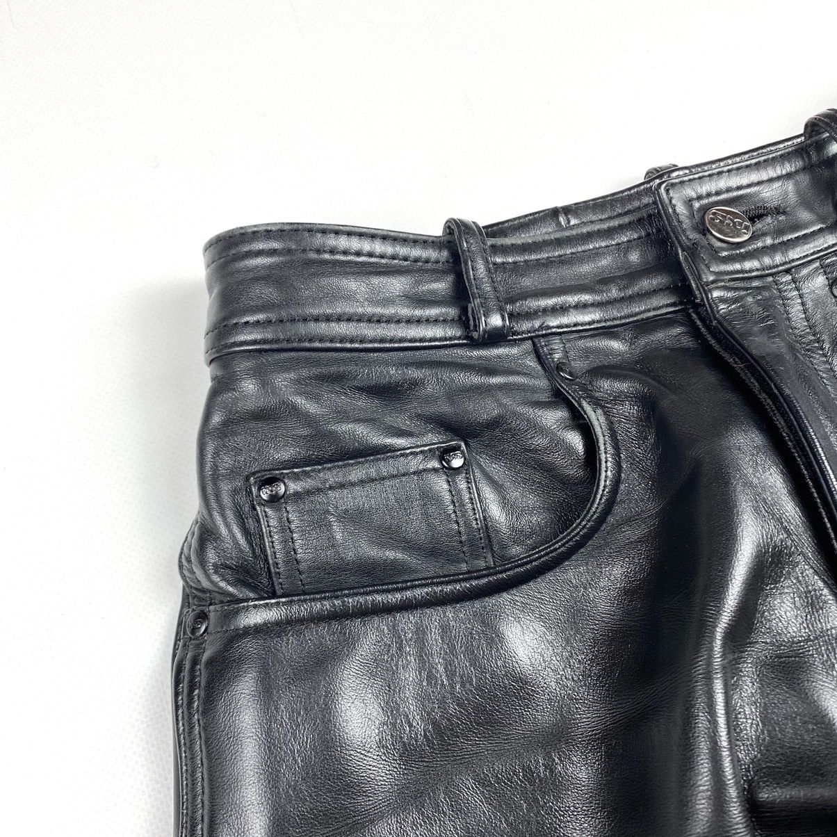 Genuine Leather 90’s Vintage IXS Leather Pants Motorcycle Streetwear Racing Size US 28 / EU 44 - 4 Thumbnail