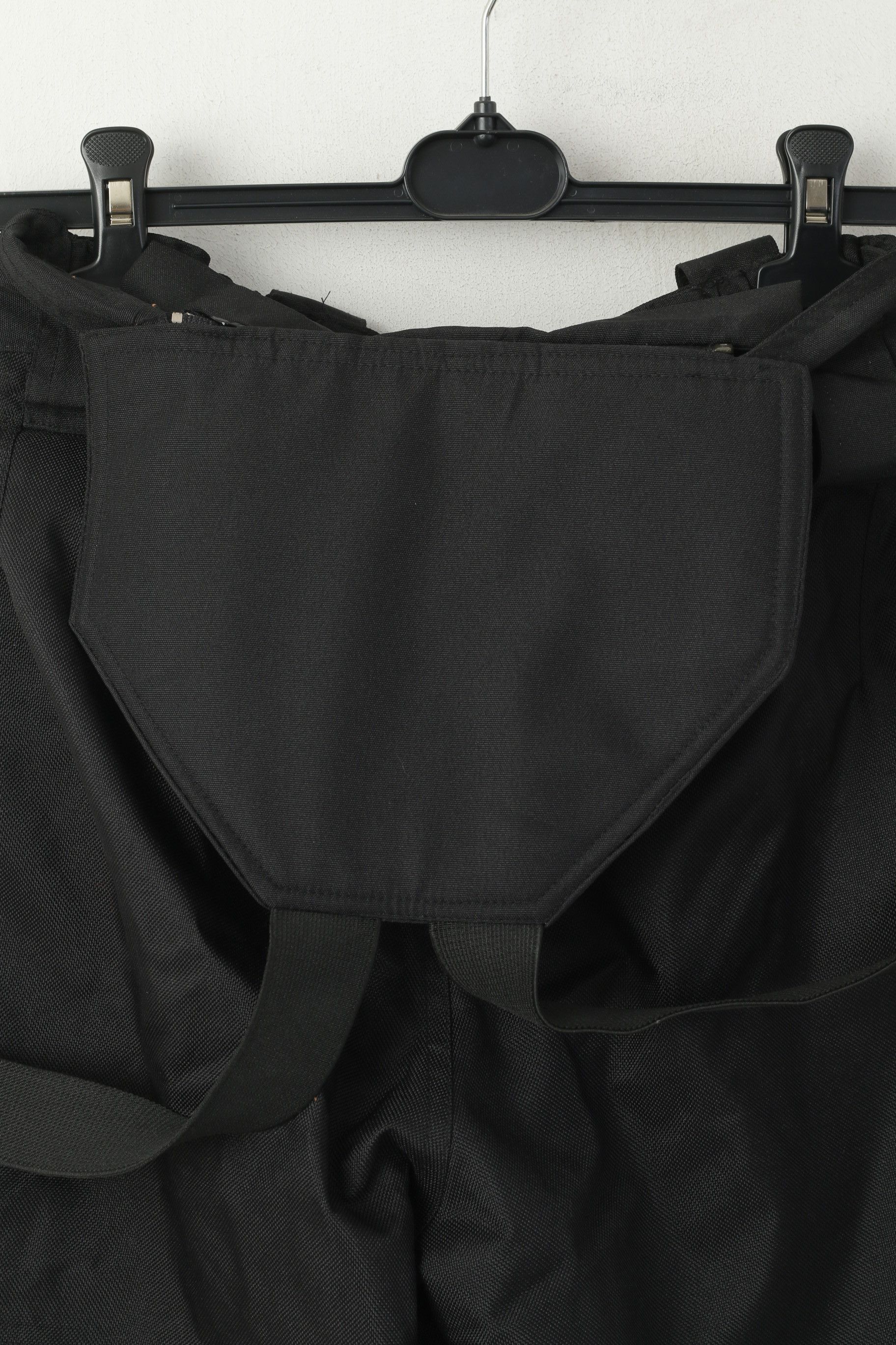 Vintage Stuf Women 36 S Ski Trousers Black Bibs Nylon 3118 Size 26" / US 2 / IT 38 - 5 Thumbnail