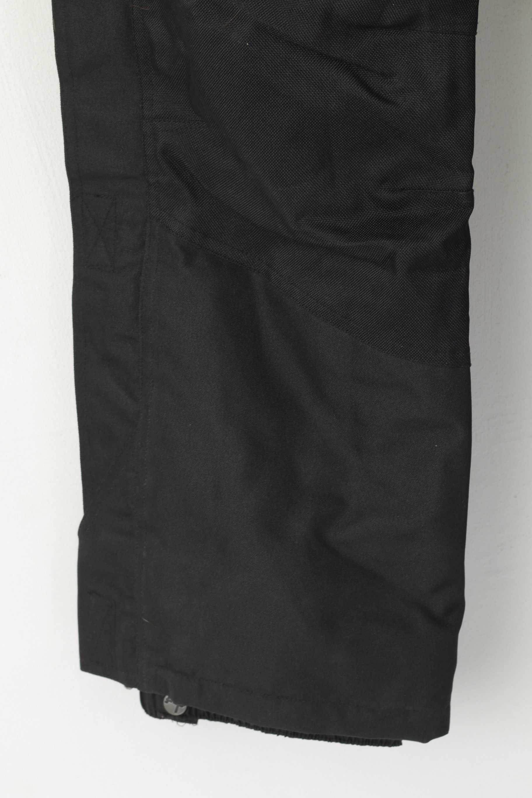 Vintage Stuf Women 36 S Ski Trousers Black Bibs Nylon 3118 Size 26" / US 2 / IT 38 - 6 Thumbnail
