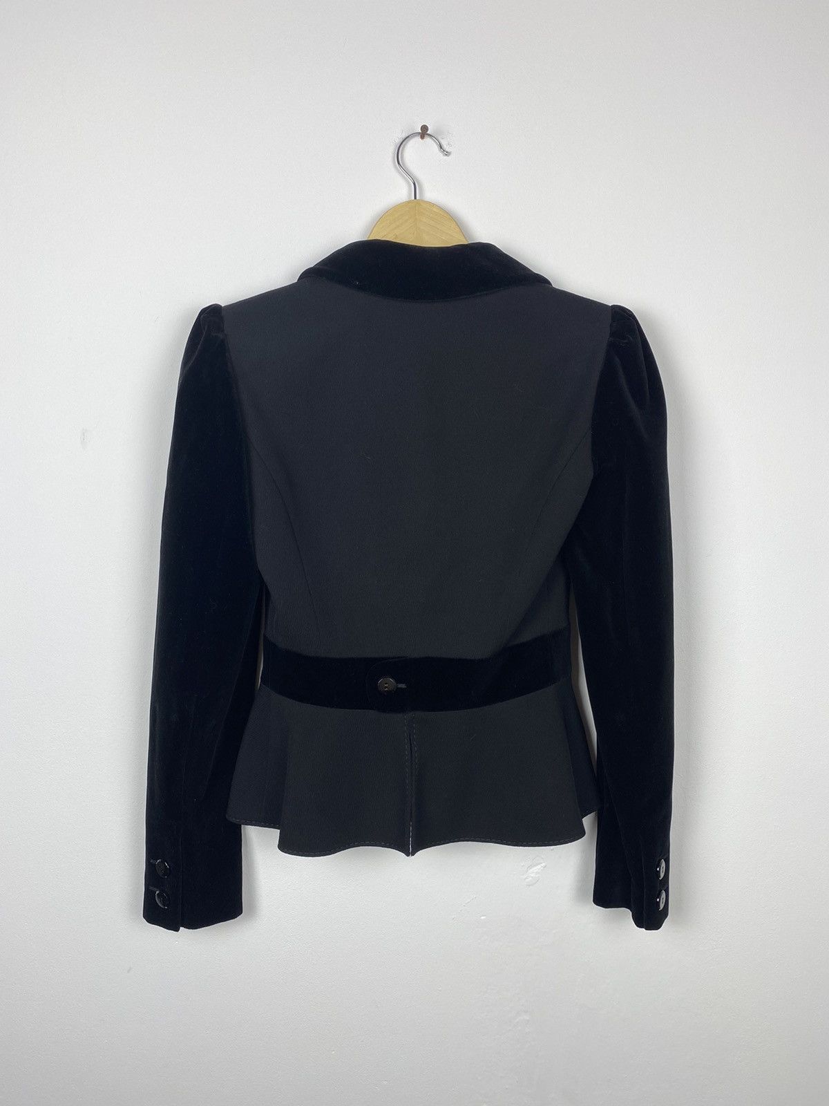 Giovanni Valentino RRP€2250 Valentino Cropped Velvet Double Lining Blazer W 4 Size S / US 4 / IT 40 - 11 Thumbnail