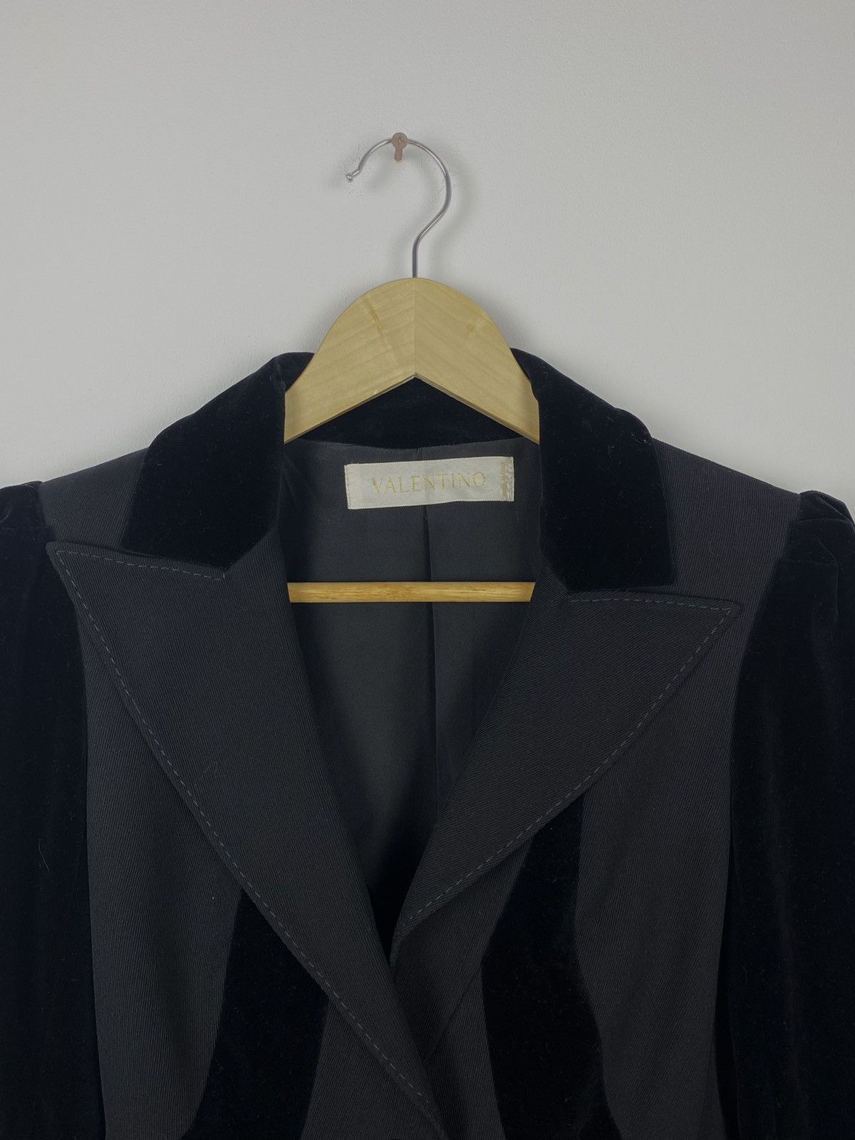 Giovanni Valentino RRP€2250 Valentino Cropped Velvet Double Lining Blazer W 4 Size S / US 4 / IT 40 - 2 Thumbnail