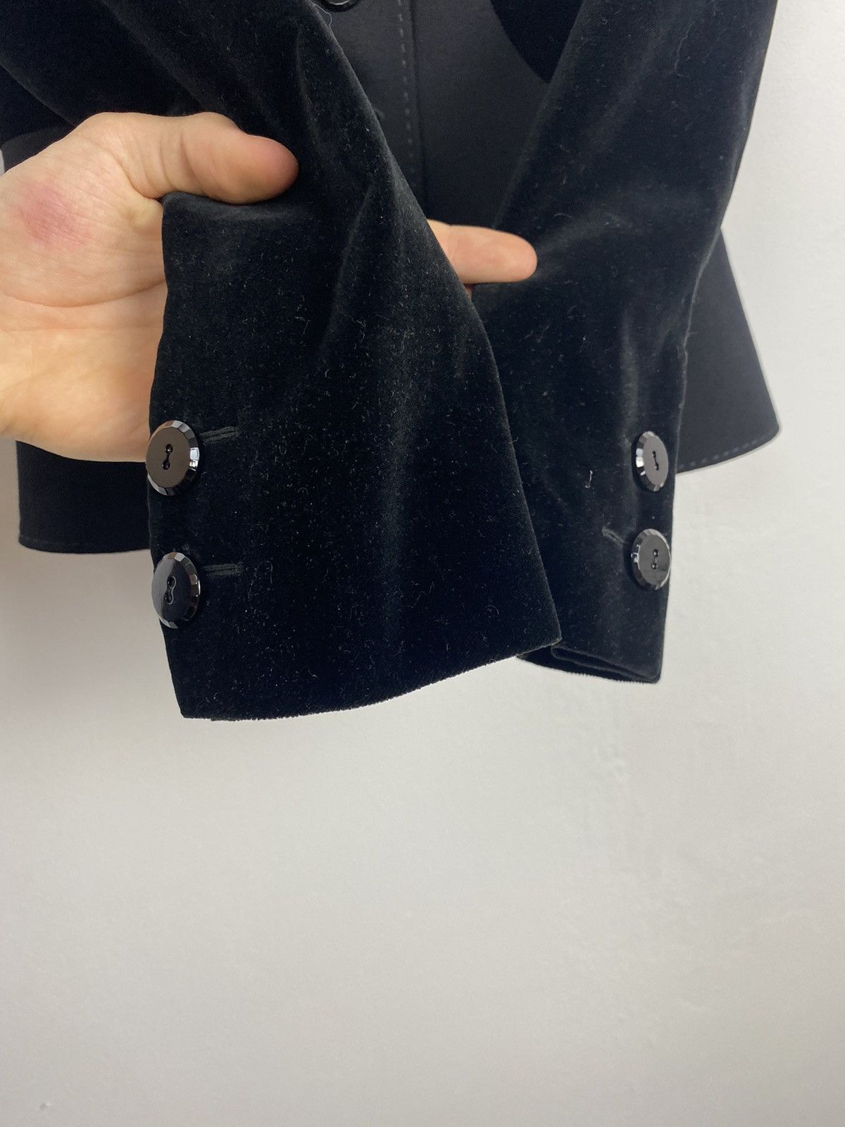 Giovanni Valentino RRP€2250 Valentino Cropped Velvet Double Lining Blazer W 4 Size S / US 4 / IT 40 - 4 Thumbnail