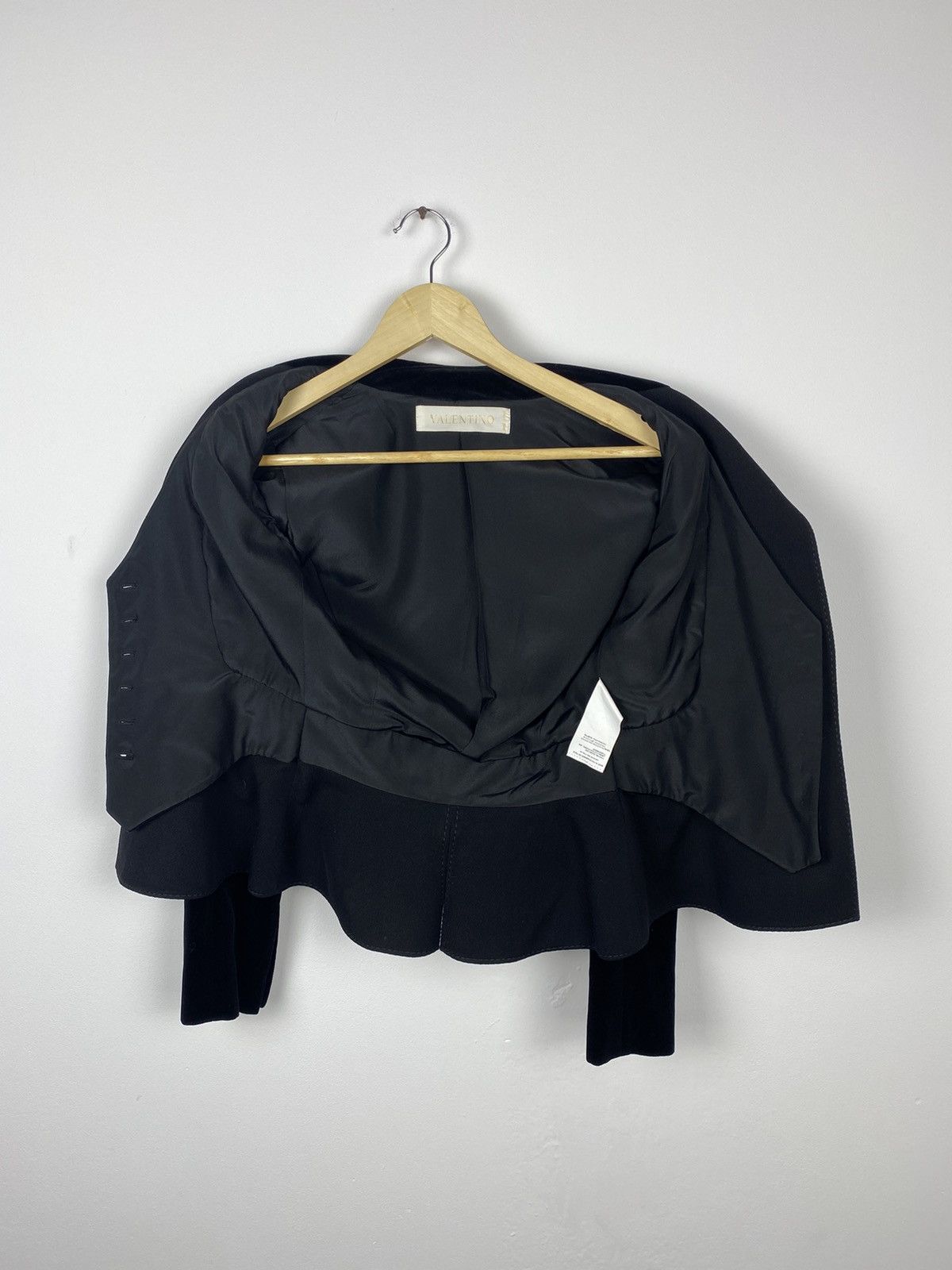 Giovanni Valentino RRP€2250 Valentino Cropped Velvet Double Lining Blazer W 4 Size S / US 4 / IT 40 - 10 Thumbnail