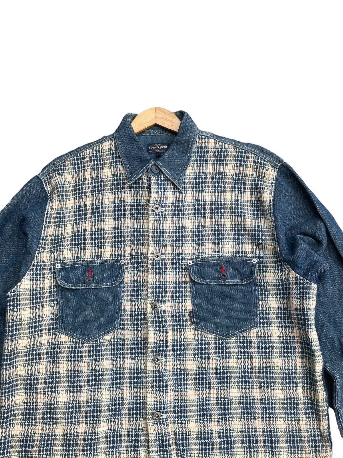 Japanese Brand Kearney House Denim Shirt Size US XL / EU 56 / 4 - 5 Thumbnail