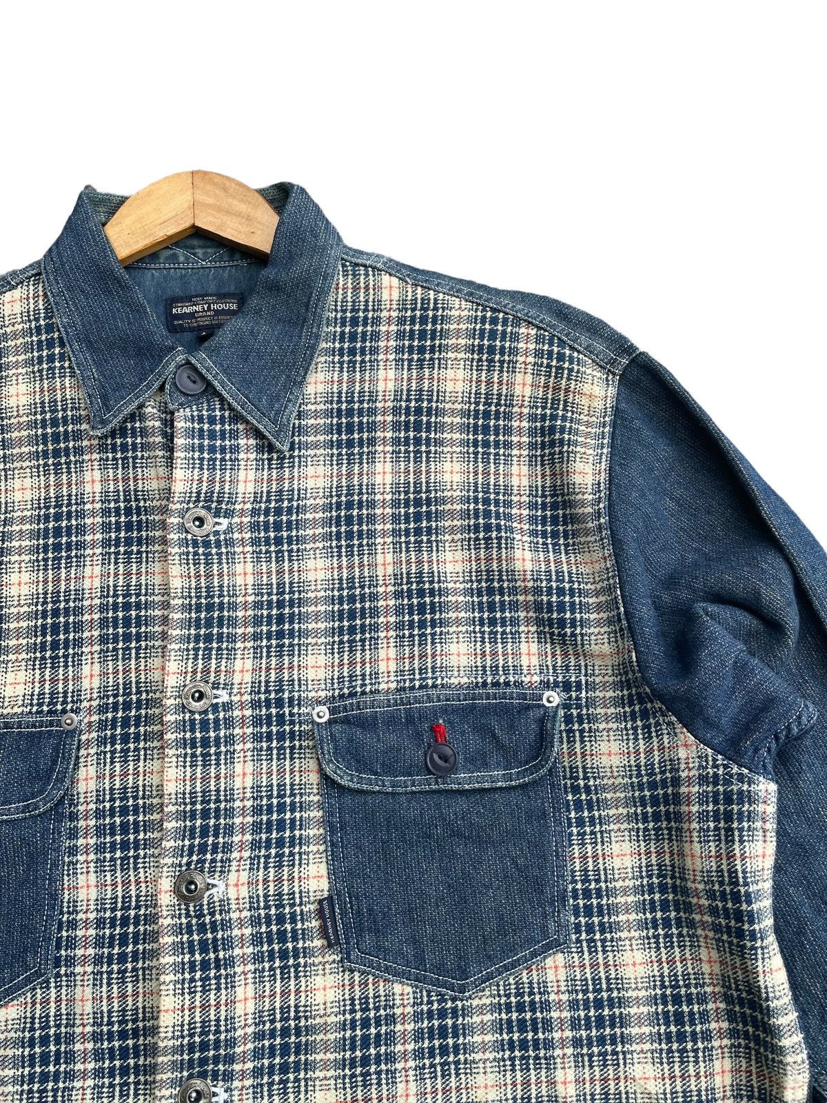 Japanese Brand Kearney House Denim Shirt Size US XL / EU 56 / 4 - 6 Thumbnail