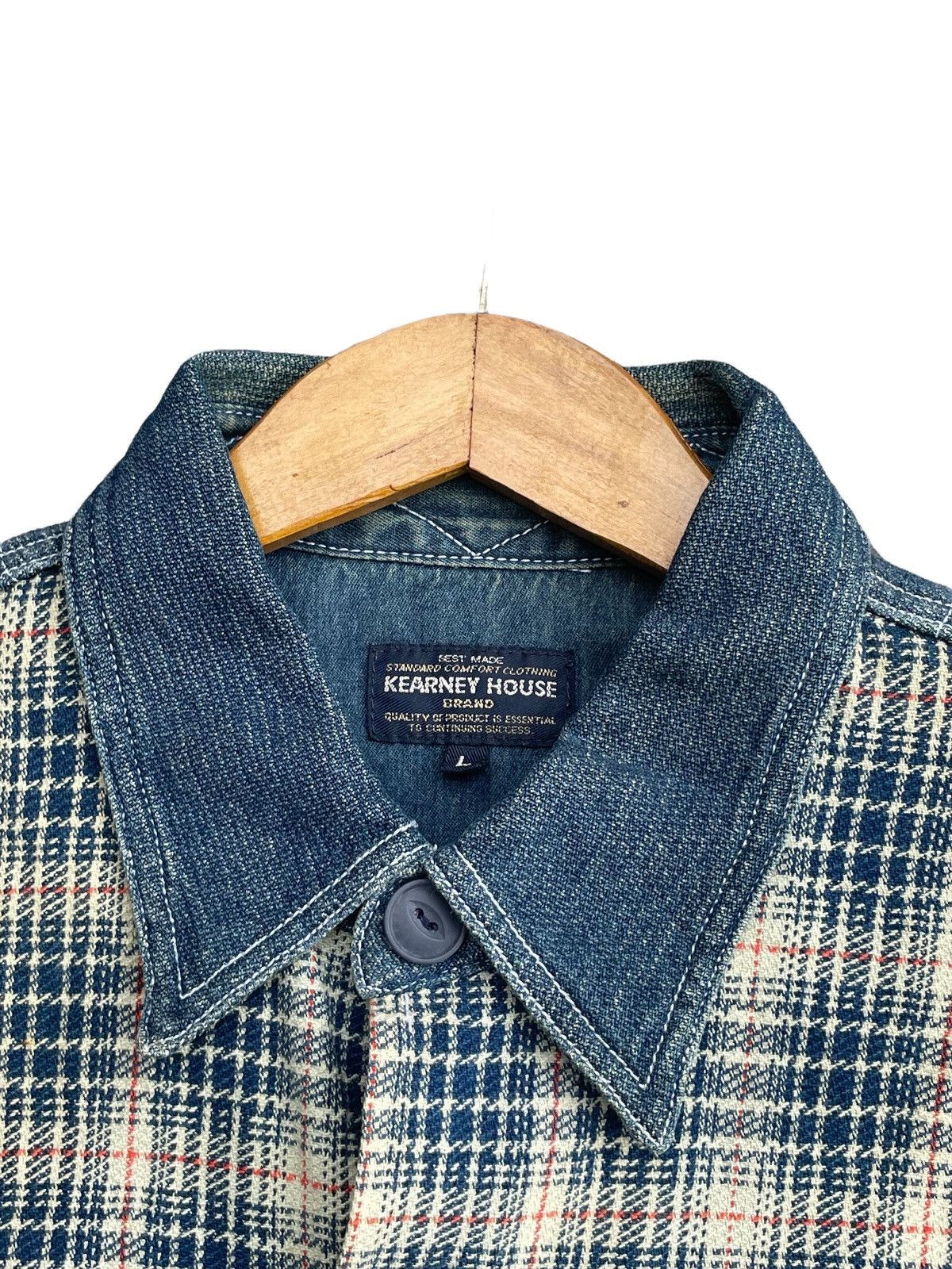 Japanese Brand Kearney House Denim Shirt Size US XL / EU 56 / 4 - 8 Thumbnail