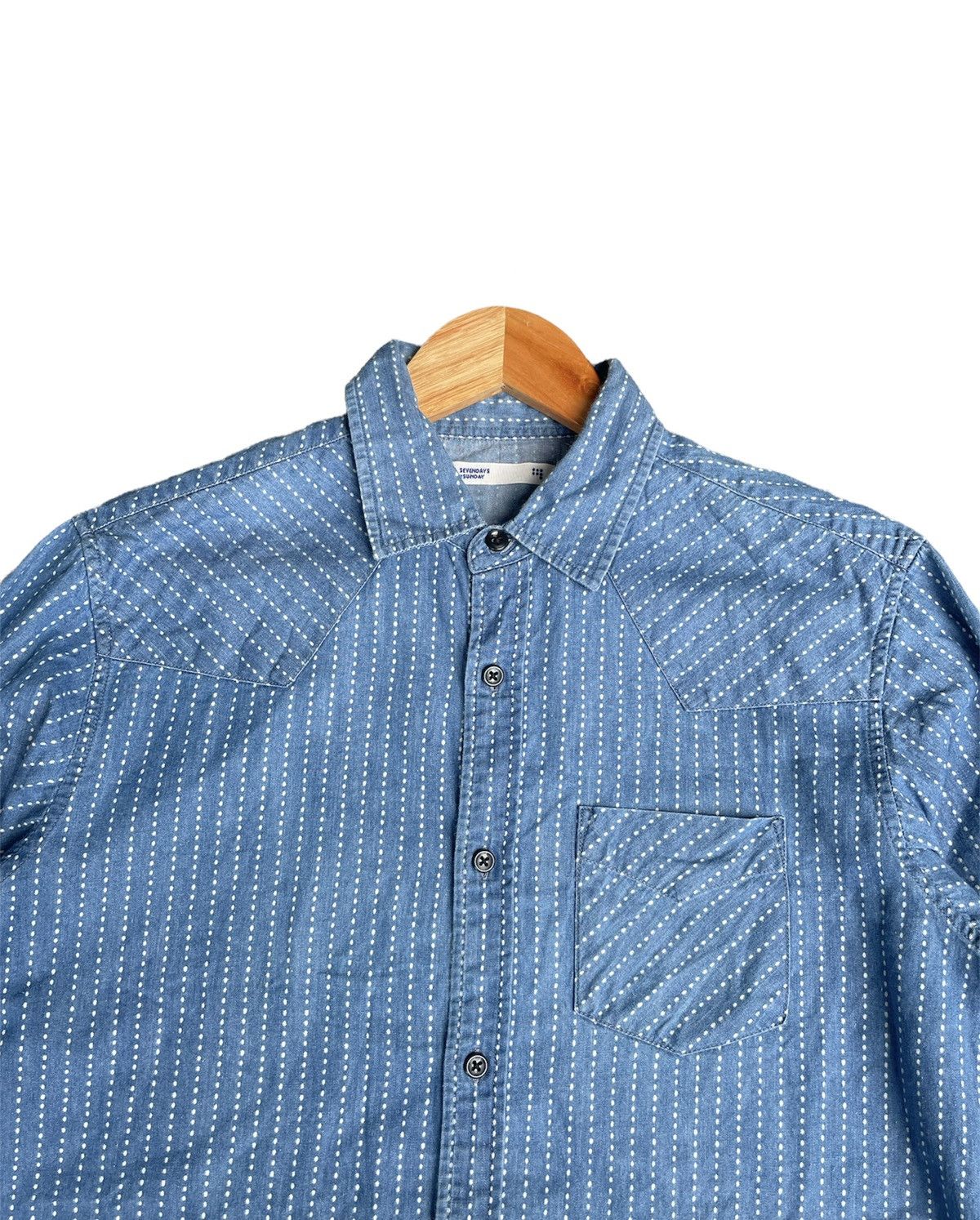 Japanese Brand Wabash Sevendays Sunday Shirt Size US M / EU 48-50 / 2 - 6 Thumbnail