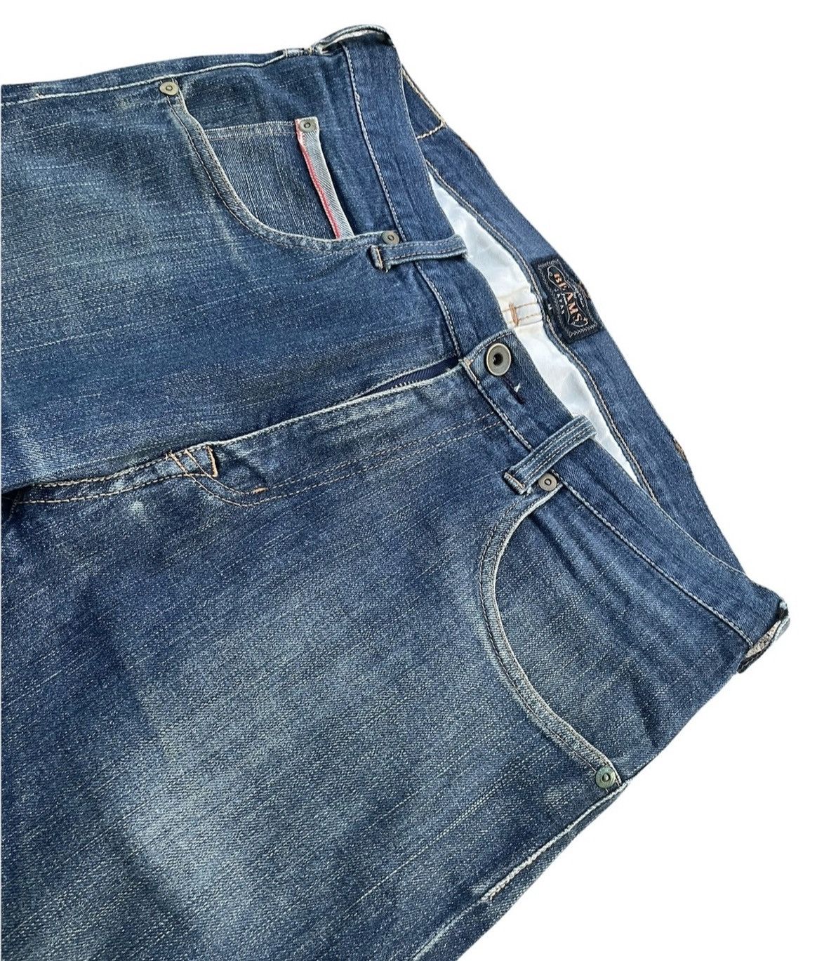 Beams Plus × Japanese Brand × Vintage Vintage Beams Japan Selvedge Rework Denim Size US 32 / EU 48 - 12 Thumbnail