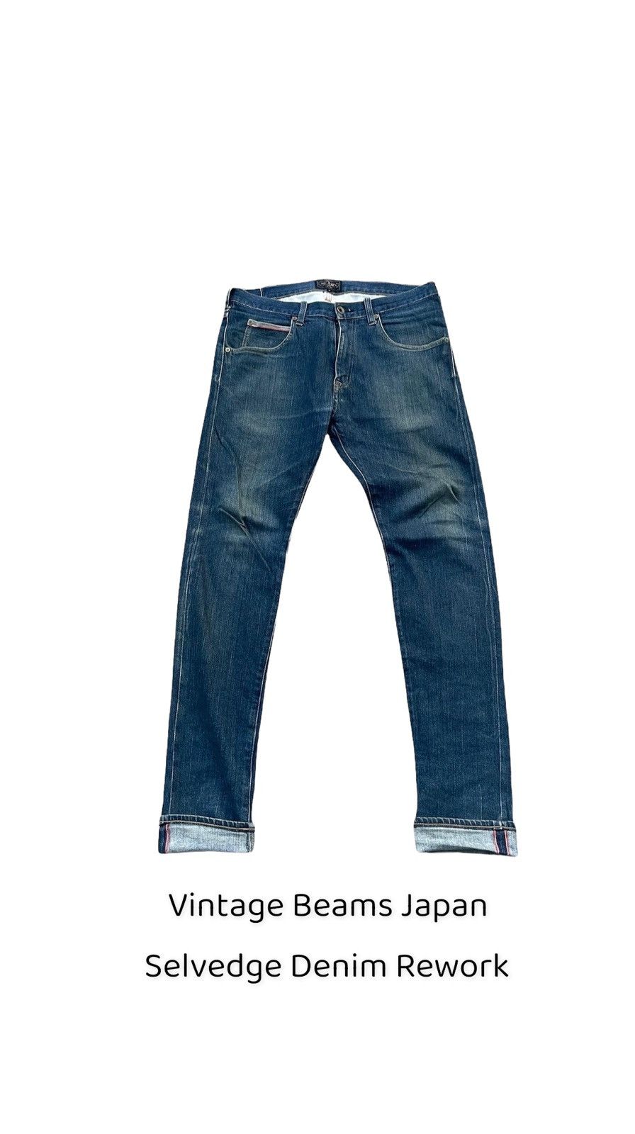 Beams Plus × Japanese Brand × Vintage Vintage Beams Japan Selvedge Rework Denim Size US 32 / EU 48 - 1 Thumbnail