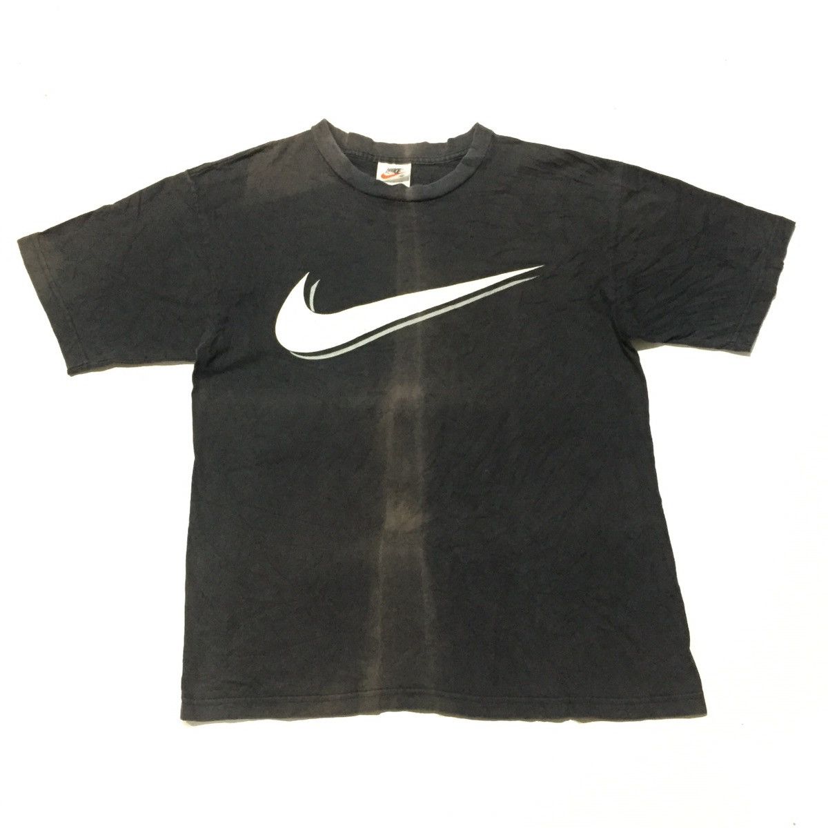 Nike × Vintage Vintage 90s Nike Swoosh Sun Faded Size US M / EU 48-50 / 2 - 1 Thumbnail