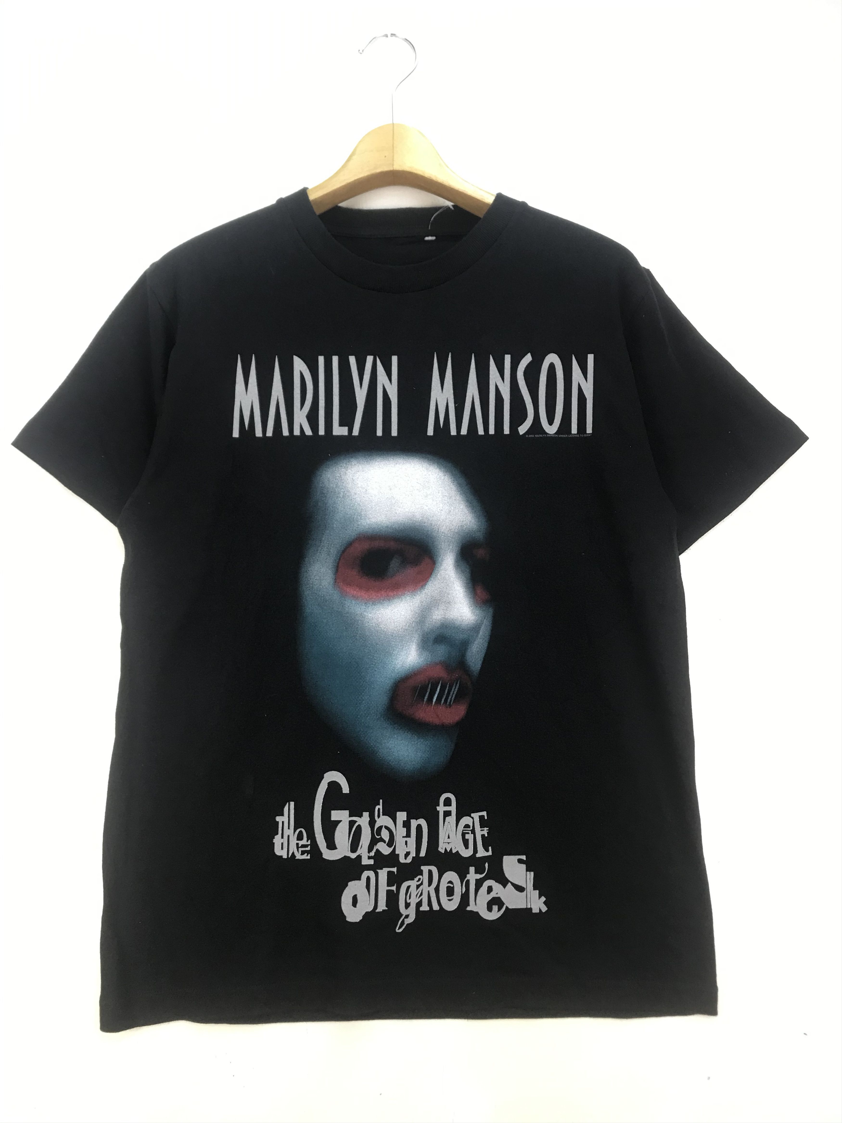 Band Tees × Marilyn Manson × Vintage VTG Marilyn Manson Hello My