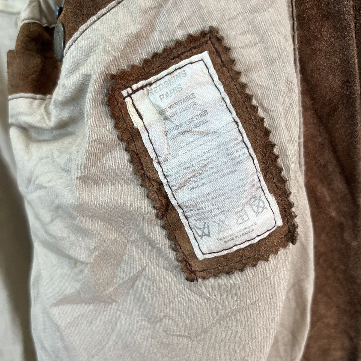 Toyo Enterprises VINTAGE REDSKINS PARIS GENUINE LEATHER BIG LOGO LINING Size US L / EU 52-54 / 3 - 16 Thumbnail
