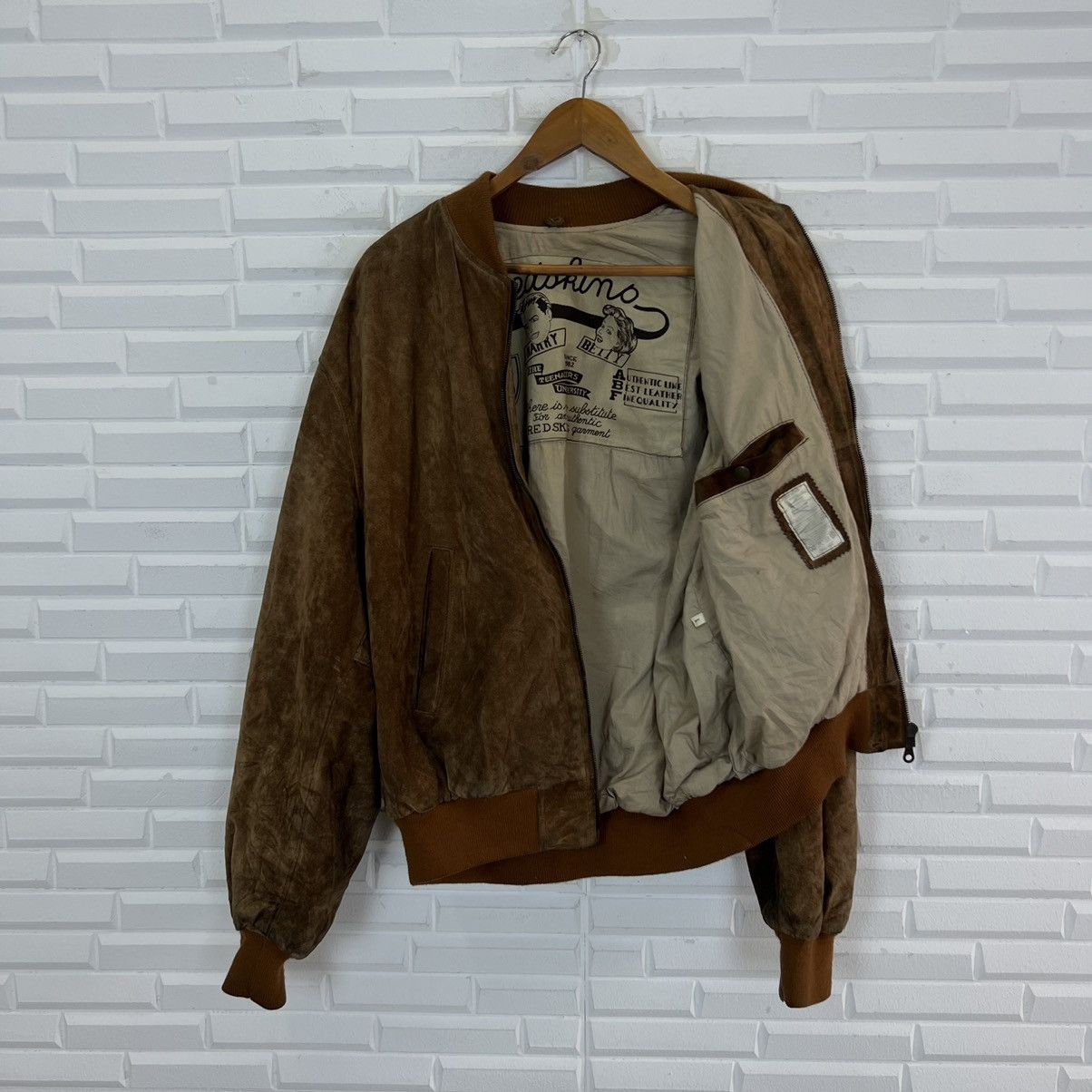 Toyo Enterprises VINTAGE REDSKINS PARIS GENUINE LEATHER BIG LOGO LINING Size US L / EU 52-54 / 3 - 2 Thumbnail