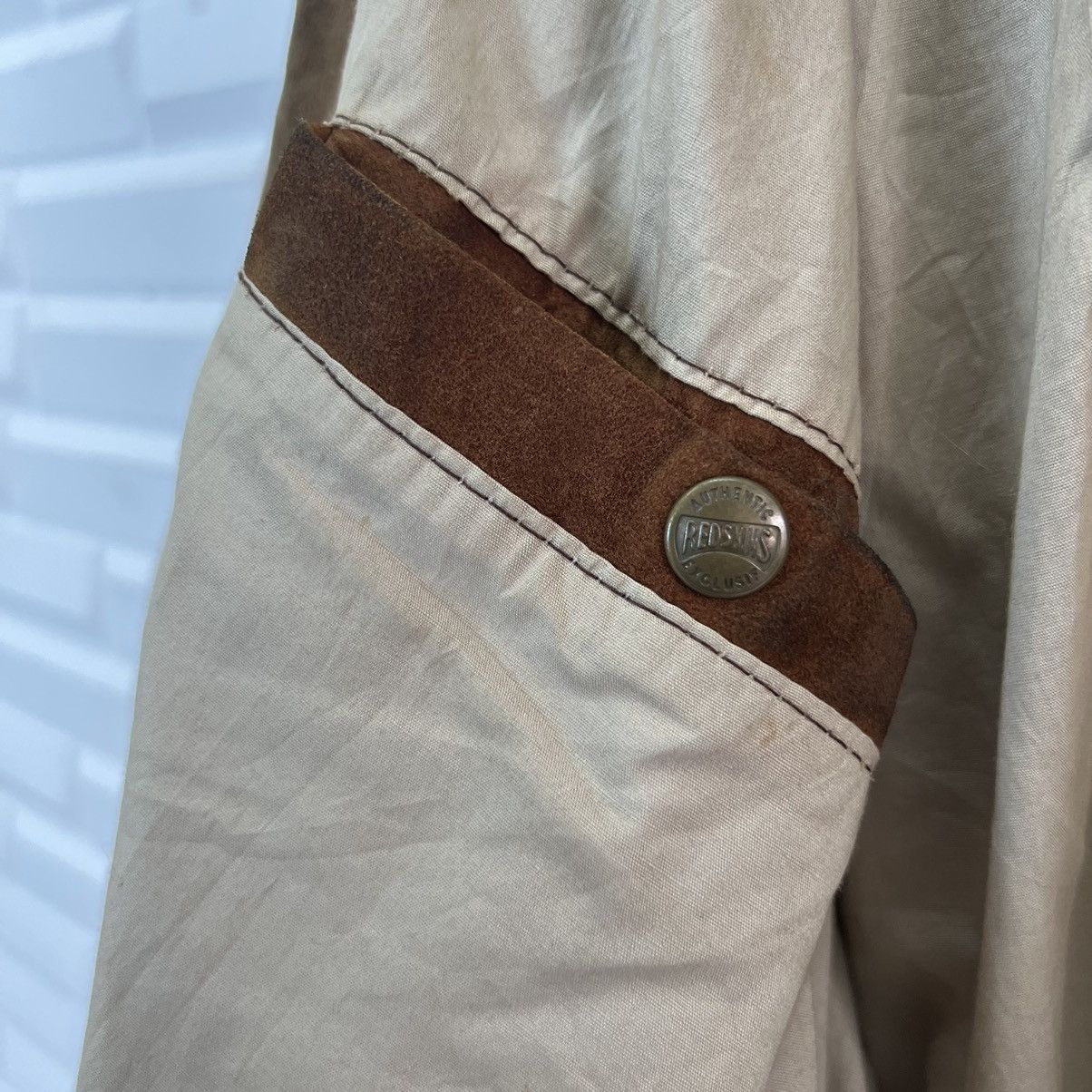 Toyo Enterprises VINTAGE REDSKINS PARIS GENUINE LEATHER BIG LOGO LINING Size US L / EU 52-54 / 3 - 18 Thumbnail
