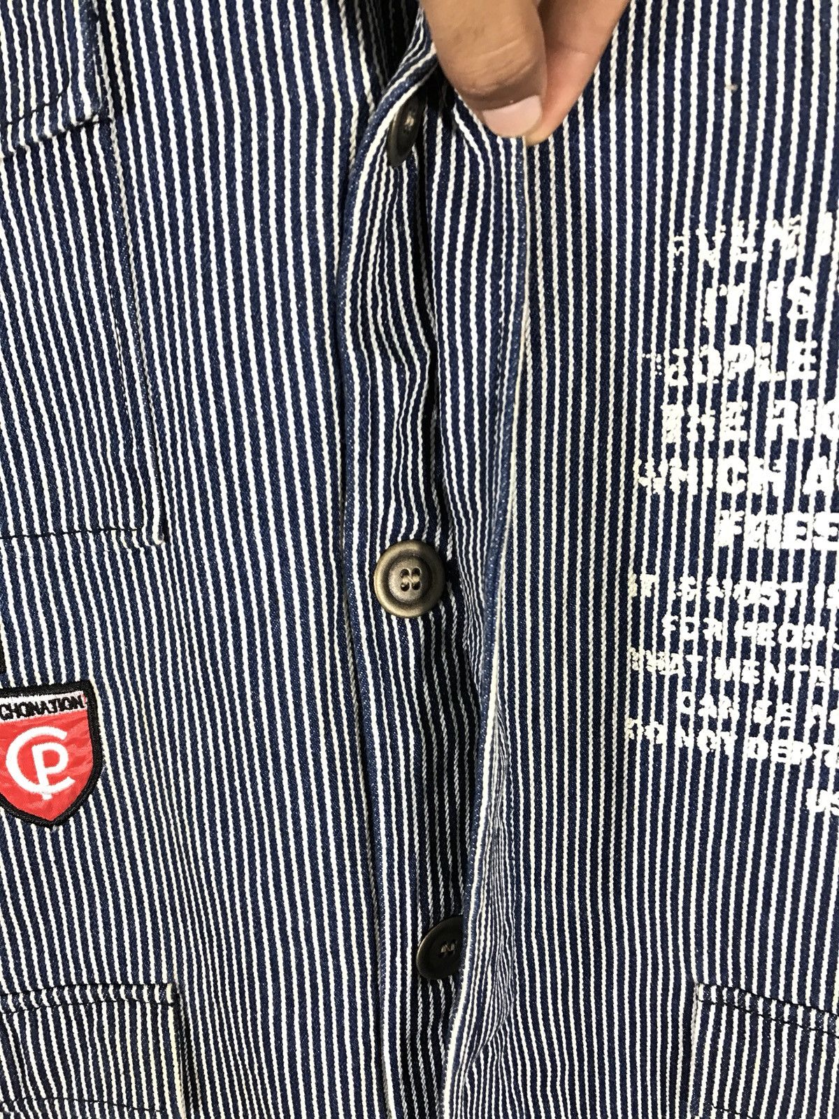 Japanese Brand Psychonation Hickory Striped Workwear Jackets Size US M / EU 48-50 / 2 - 6 Thumbnail