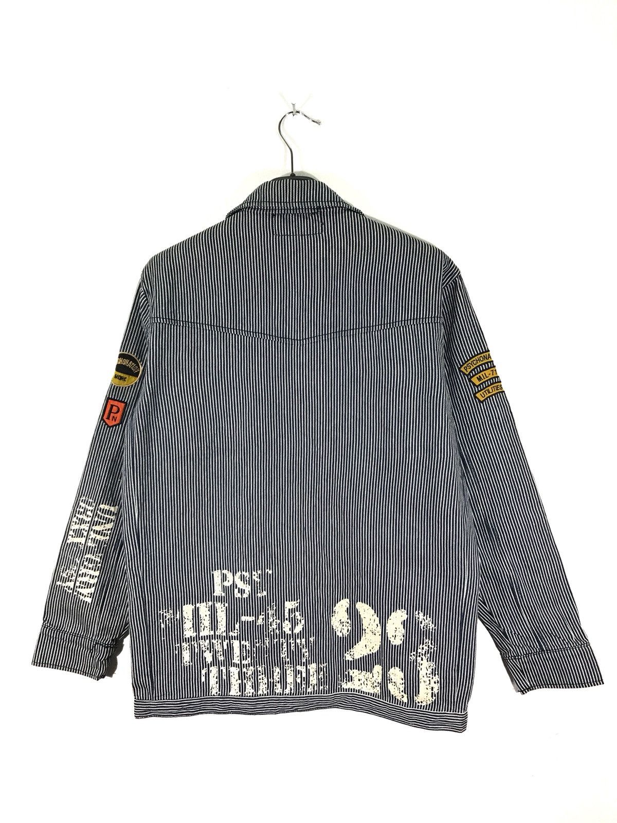 Japanese Brand Psychonation Hickory Striped Workwear Jackets Size US M / EU 48-50 / 2 - 2 Thumbnail