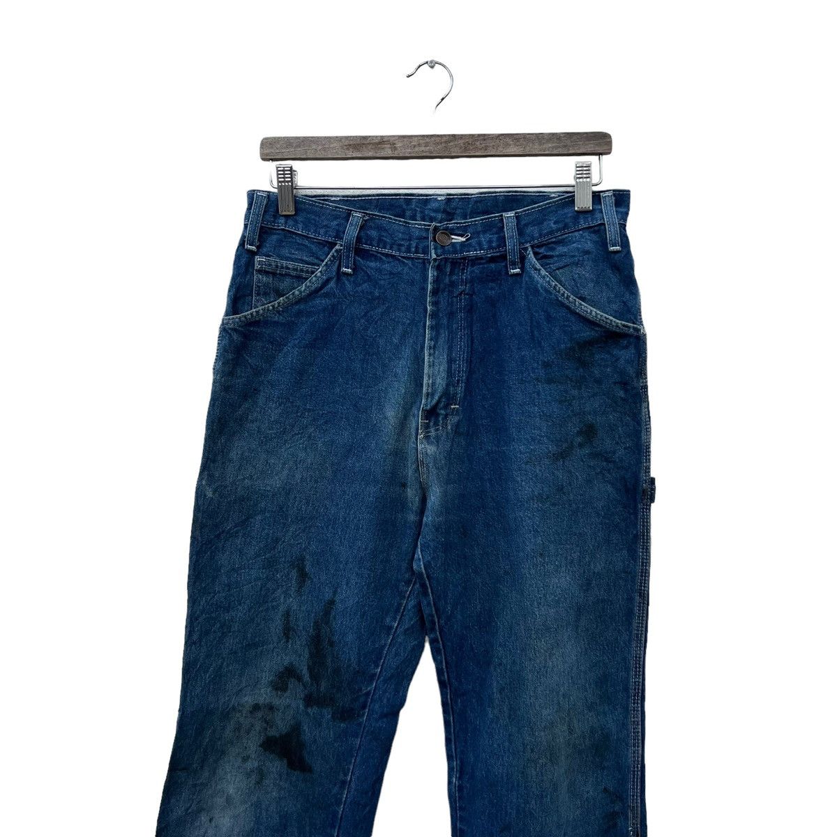 Japanese Brand VINTAGE DICKIES DISTRESSED DENIM WORKERS WEAR DESIGN Size US 32 / EU 48 - 3 Thumbnail