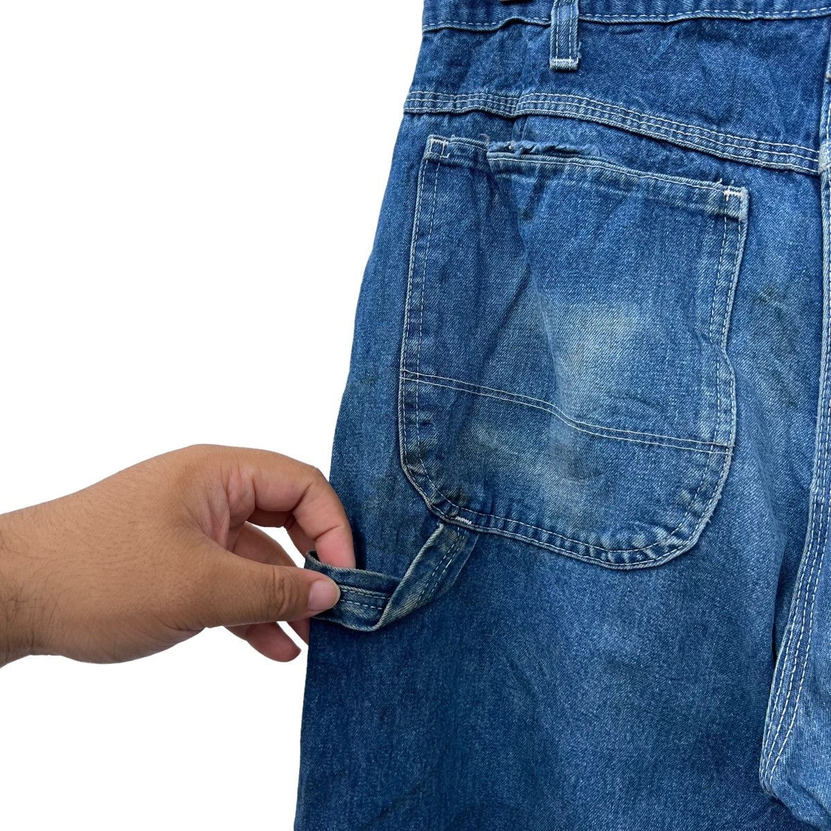 Japanese Brand VINTAGE DICKIES DISTRESSED DENIM WORKERS WEAR DESIGN Size US 32 / EU 48 - 8 Thumbnail