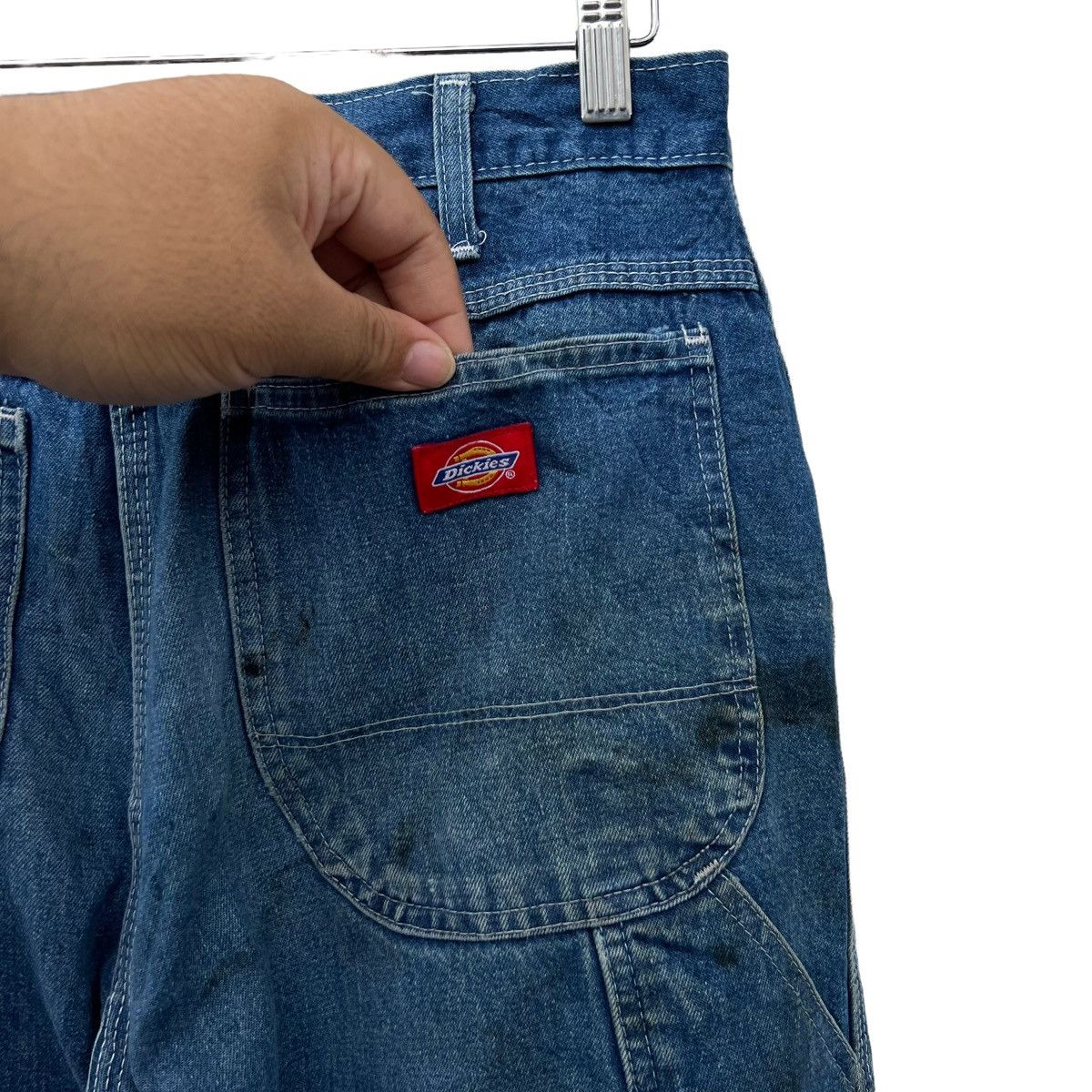 Japanese Brand VINTAGE DICKIES DISTRESSED DENIM WORKERS WEAR DESIGN Size US 32 / EU 48 - 9 Thumbnail