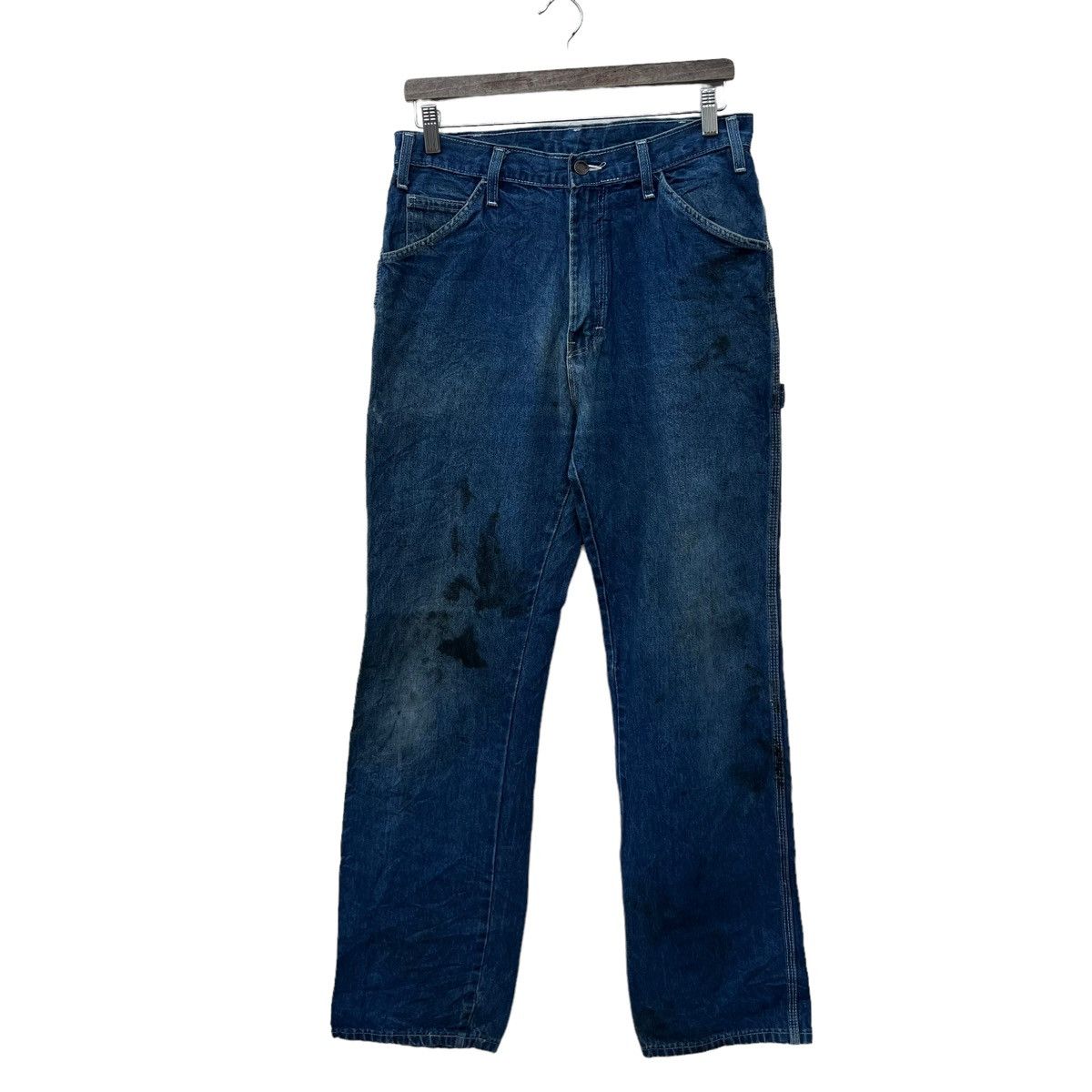 Japanese Brand VINTAGE DICKIES DISTRESSED DENIM WORKERS WEAR DESIGN Size US 32 / EU 48 - 1 Thumbnail