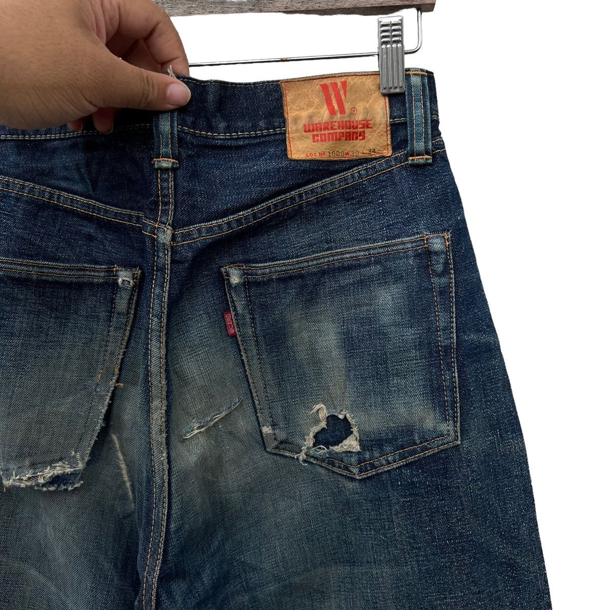 Japanese Brand VINTAGE SELVEDGE WAREHOUSE COMPANY RARE DESIGN Size US 30 / EU 46 - 14 Thumbnail