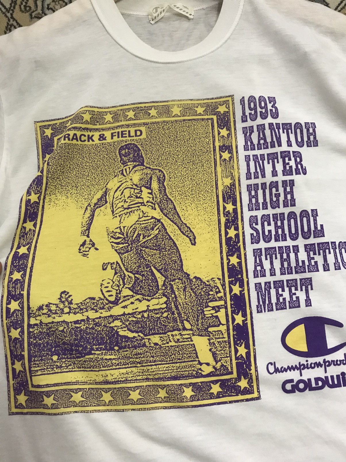 Champion Vintage 90s Champion Kantoh Inter High School T Shirt Size US M / EU 48-50 / 2 - 12 Thumbnail