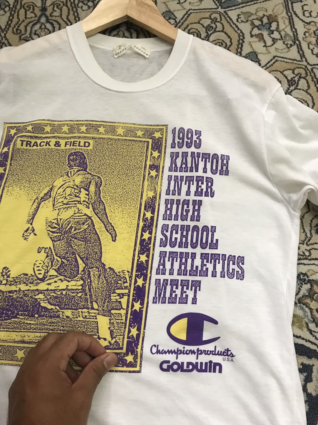 Champion Vintage 90s Champion Kantoh Inter High School T Shirt Size US M / EU 48-50 / 2 - 10 Thumbnail