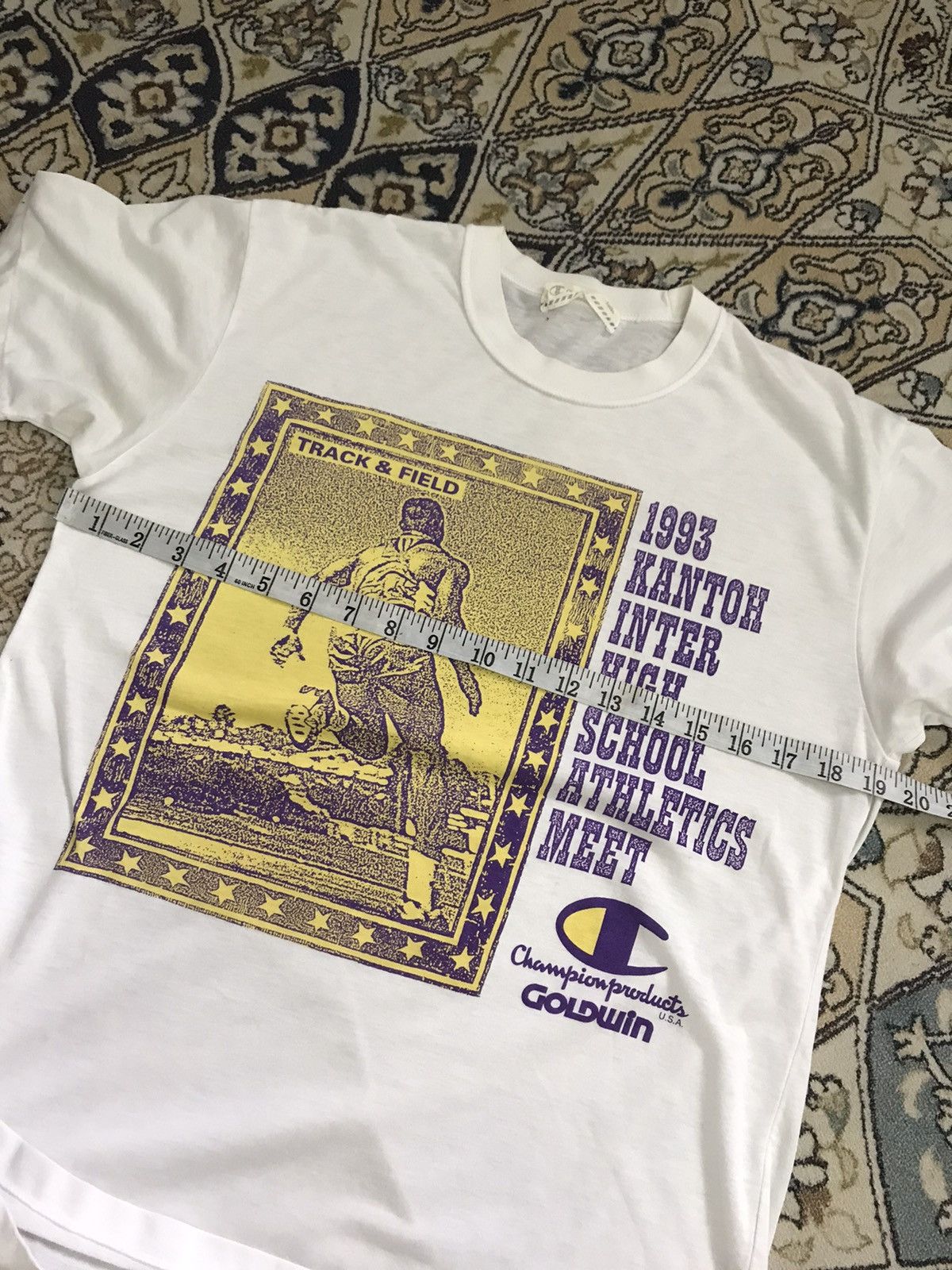 Champion Vintage 90s Champion Kantoh Inter High School T Shirt Size US M / EU 48-50 / 2 - 17 Thumbnail
