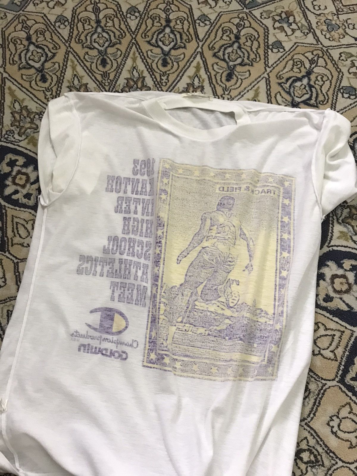 Champion Vintage 90s Champion Kantoh Inter High School T Shirt Size US M / EU 48-50 / 2 - 14 Thumbnail